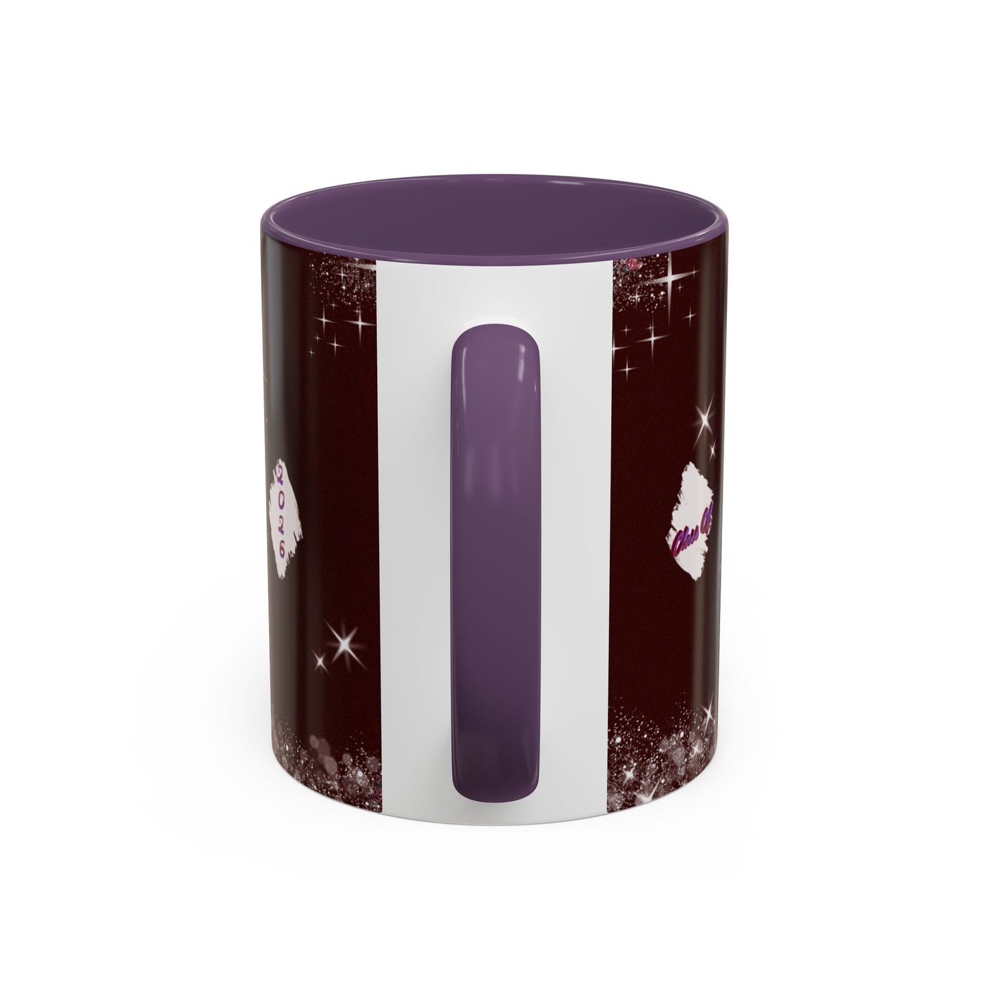 Graduation 2026 Accent Coffee Mug – Personalized Grad Cap Class of 2026 Keepsake
