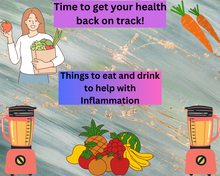Load image into Gallery viewer, Inflammation Help: Foods and Drinks that helps with Inflammation. With Recipes.