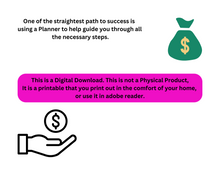 Load image into Gallery viewer, Financial Planner to help you with your financial planning. A Financial Journal.