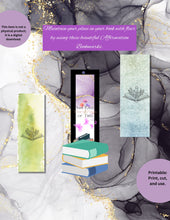 Load image into Gallery viewer, Affirmation Bling Bookmarks Instant Download