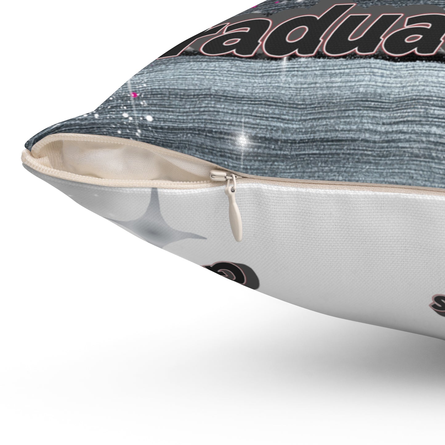 Personalized Graduation Pillow Custom Photo & Name Senior 2025 Keepsake. Add name to front and back.