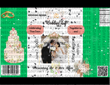 Load image into Gallery viewer, Chocolate Bar Custom Design Party Favor Wrap and Labels 6 Pack