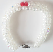 Load image into Gallery viewer, Emerald green and Ruby red center, white and crystal Bracelets