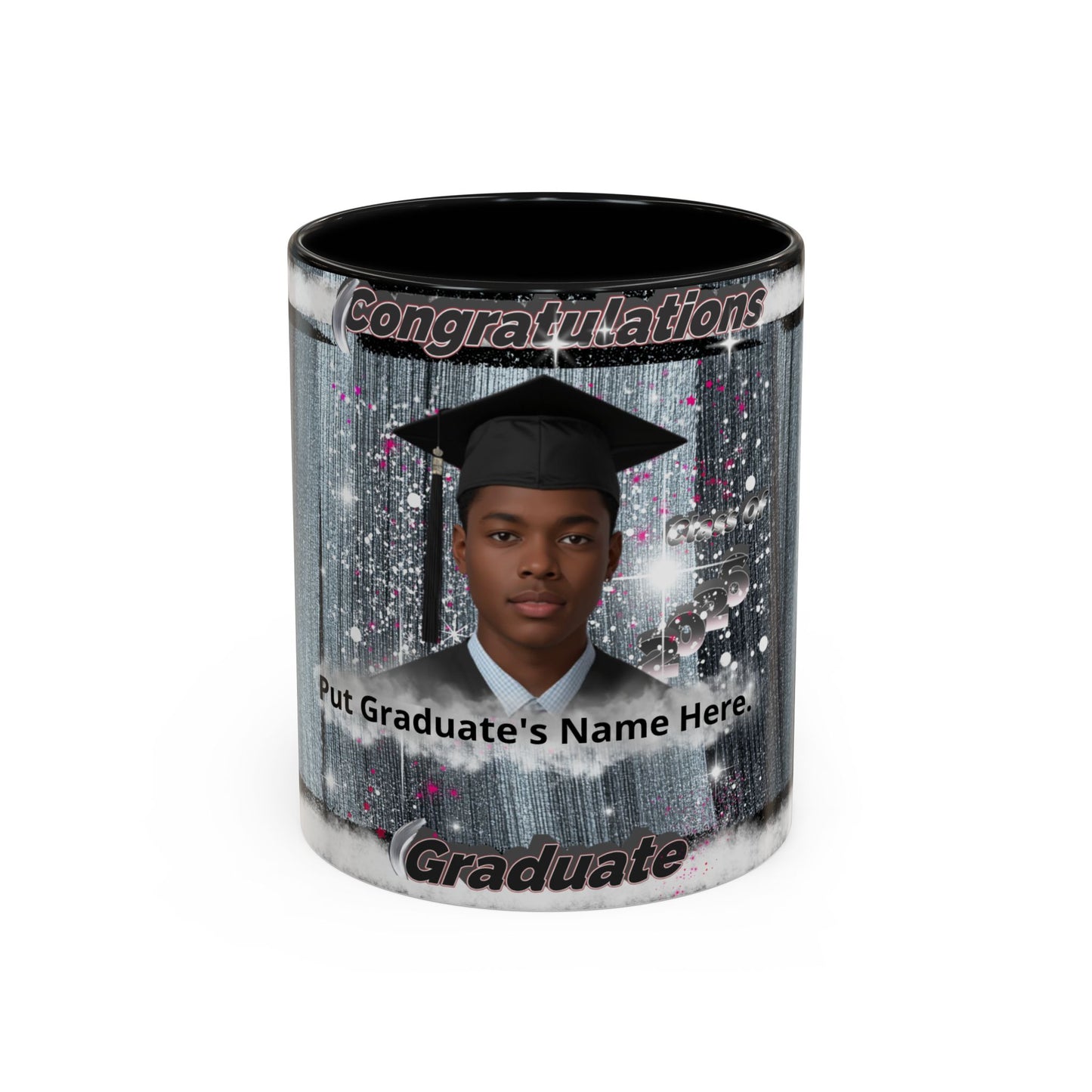 Mug: Personalized Graduation Coffee Mug. Congratulations Graduate Photo Accent 11oz