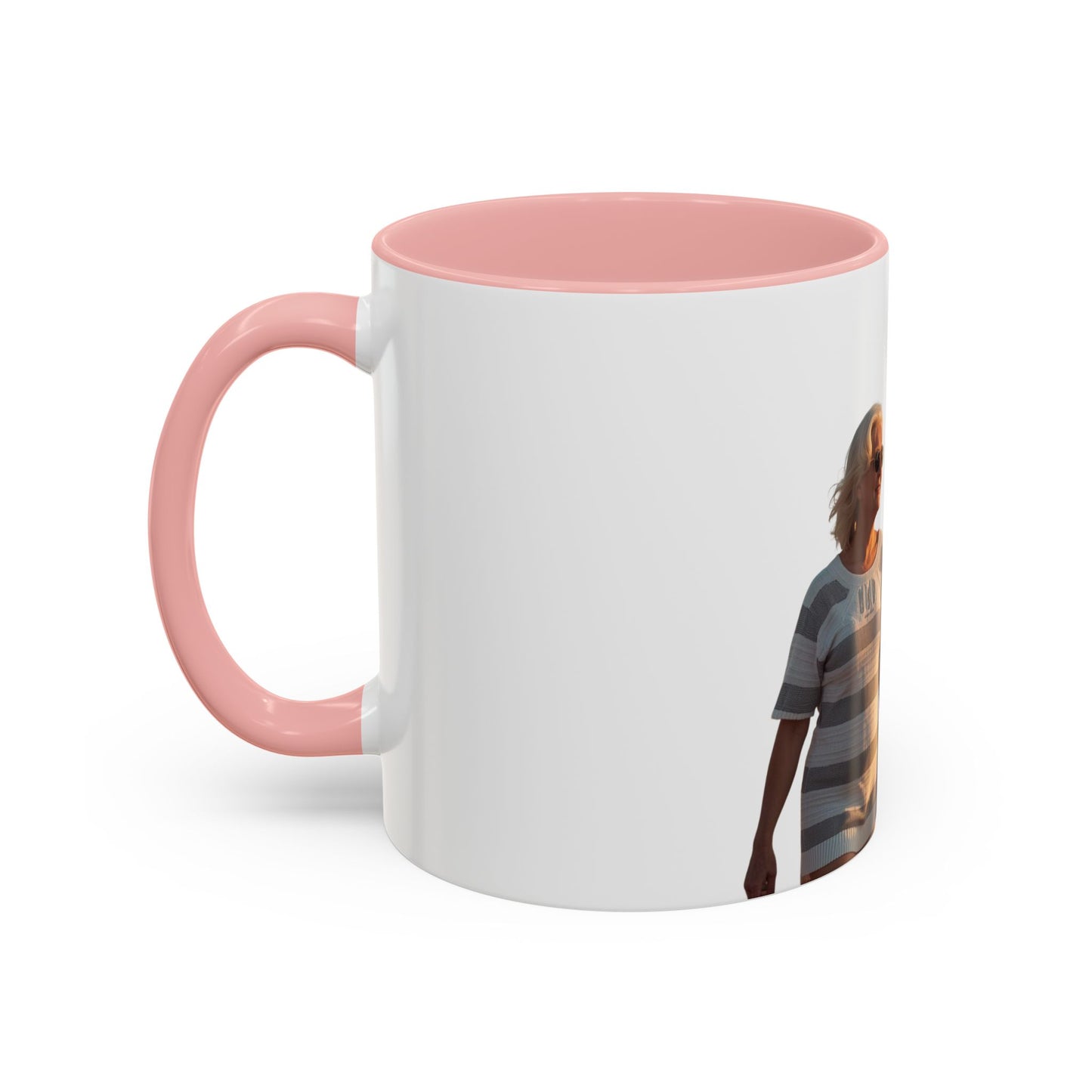 Personalized Photo Accent Coffee Mug Custom Name or Message