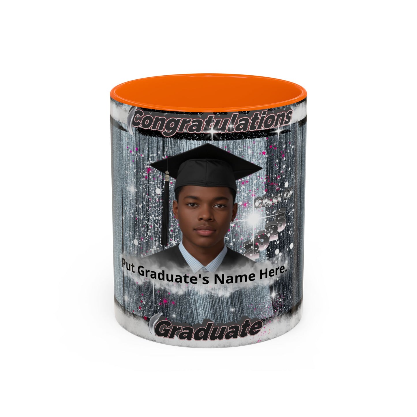 Mug: Personalized Graduation Coffee Mug. Congratulations Graduate Photo Accent 11oz