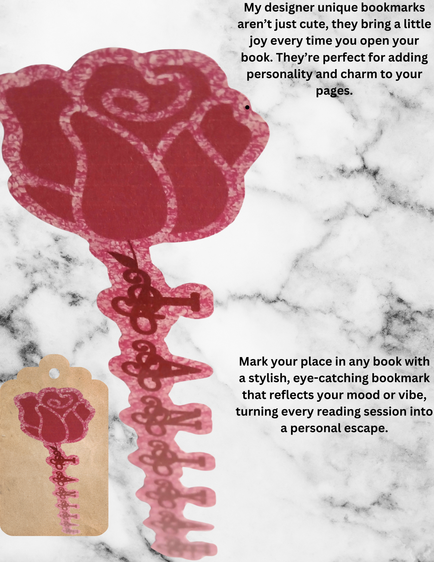 Customized Unique bookmarks and stickers digital downloads