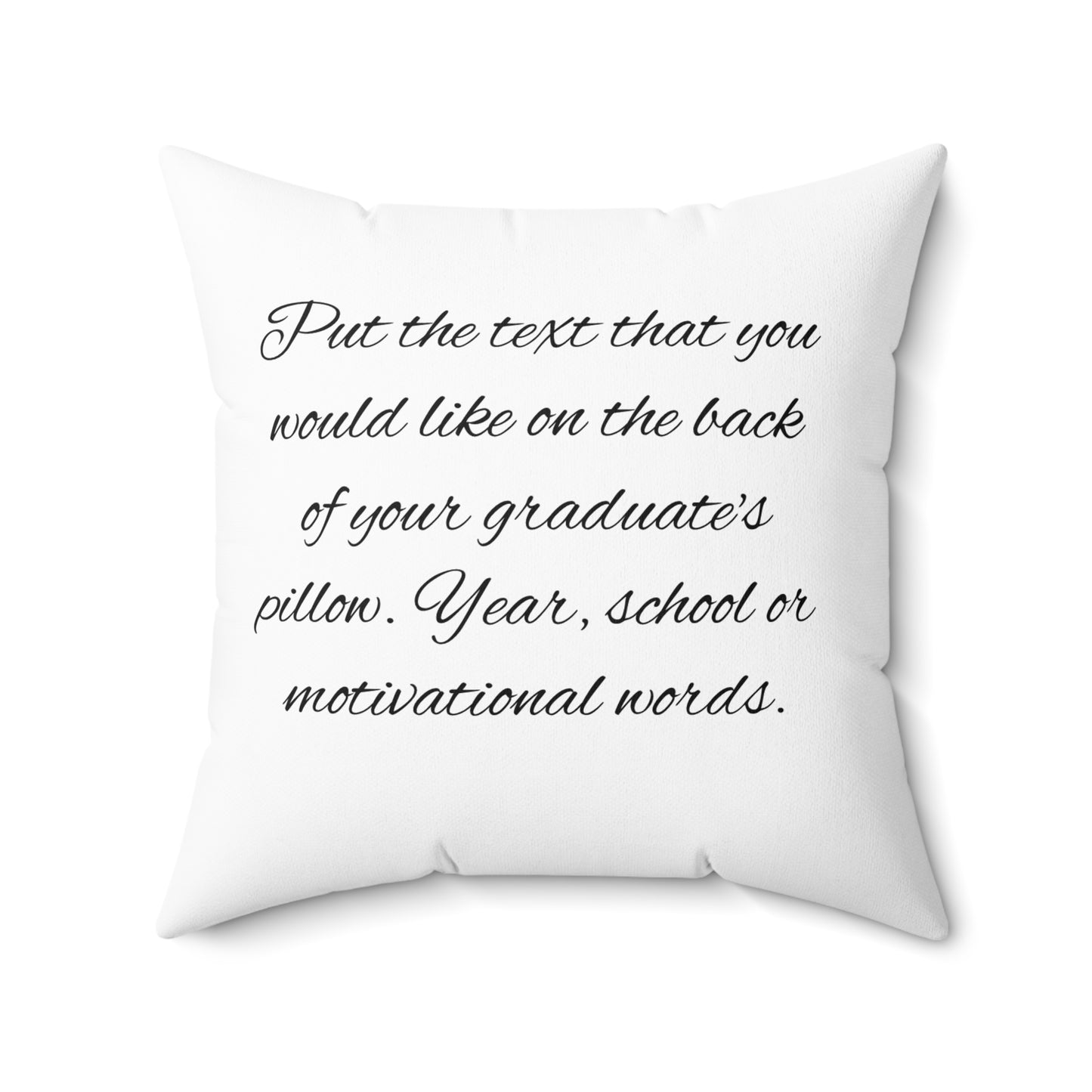 Graduation Photo Pillow Personalized Grad Throw Pillow with Cap & Name