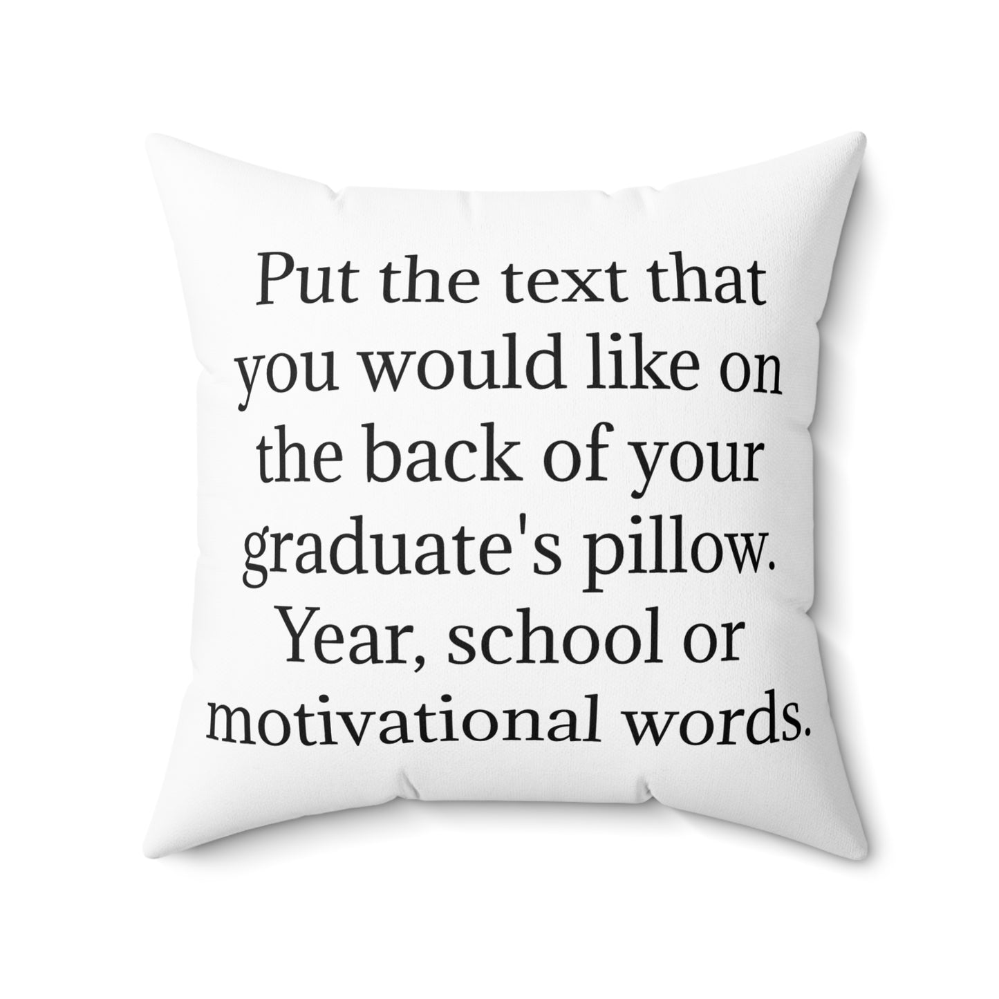 Graduation Keepsake Pillow Personalized Grad Name & Message
