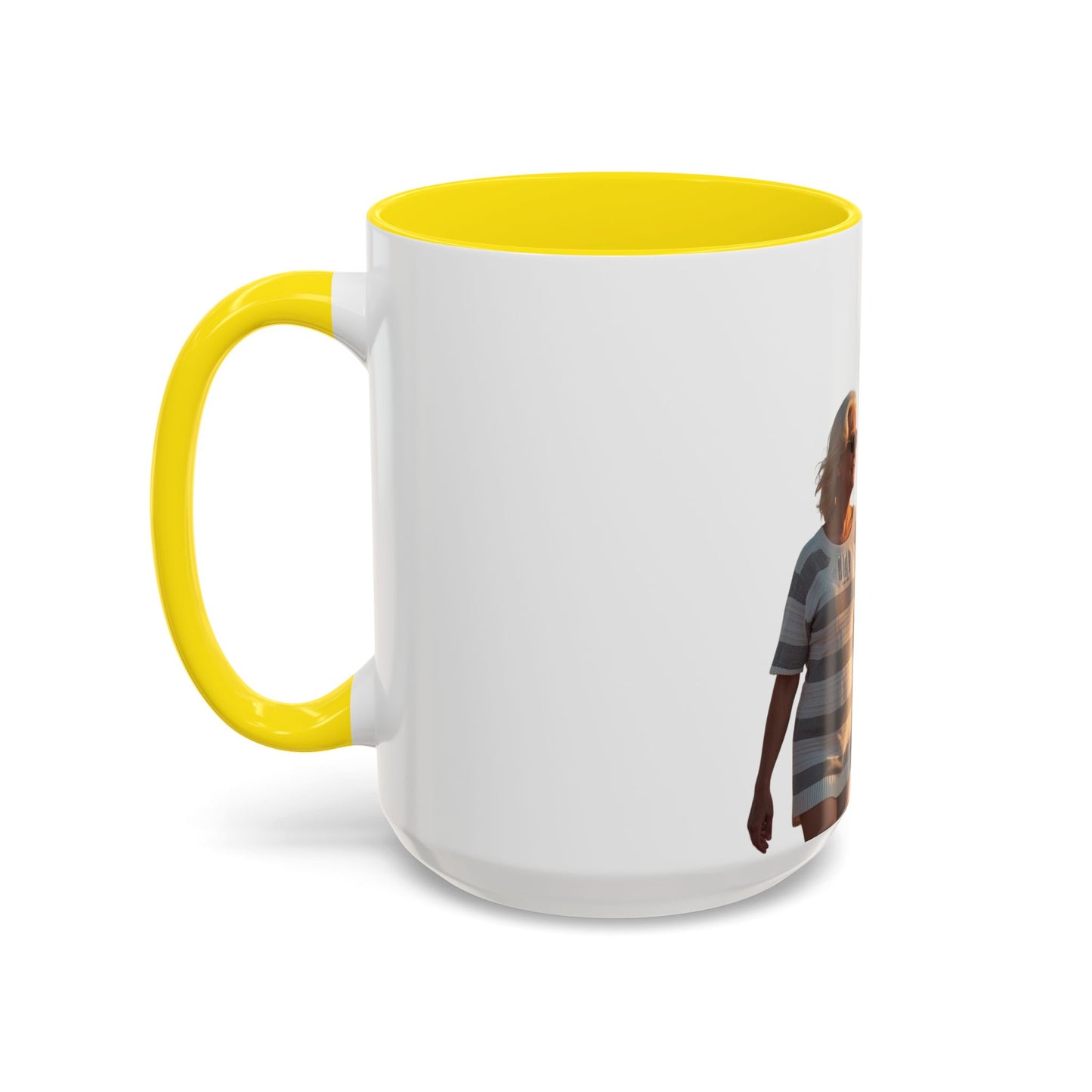 Personalized Photo Accent Coffee Mug Custom Name or Message