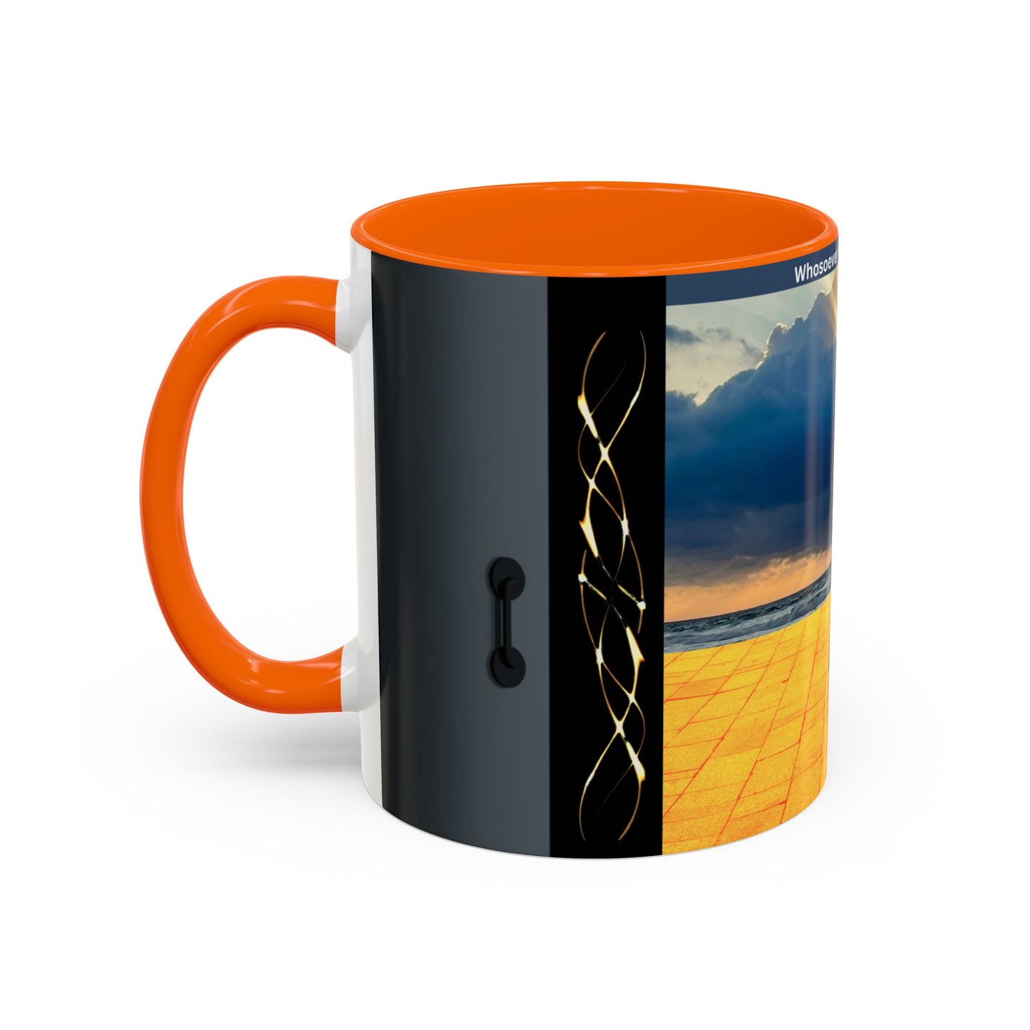 Coffee Mug — 'Whosoever Will Let Him Come' Inspirational Scenic Accent Mug (11/15 oz)