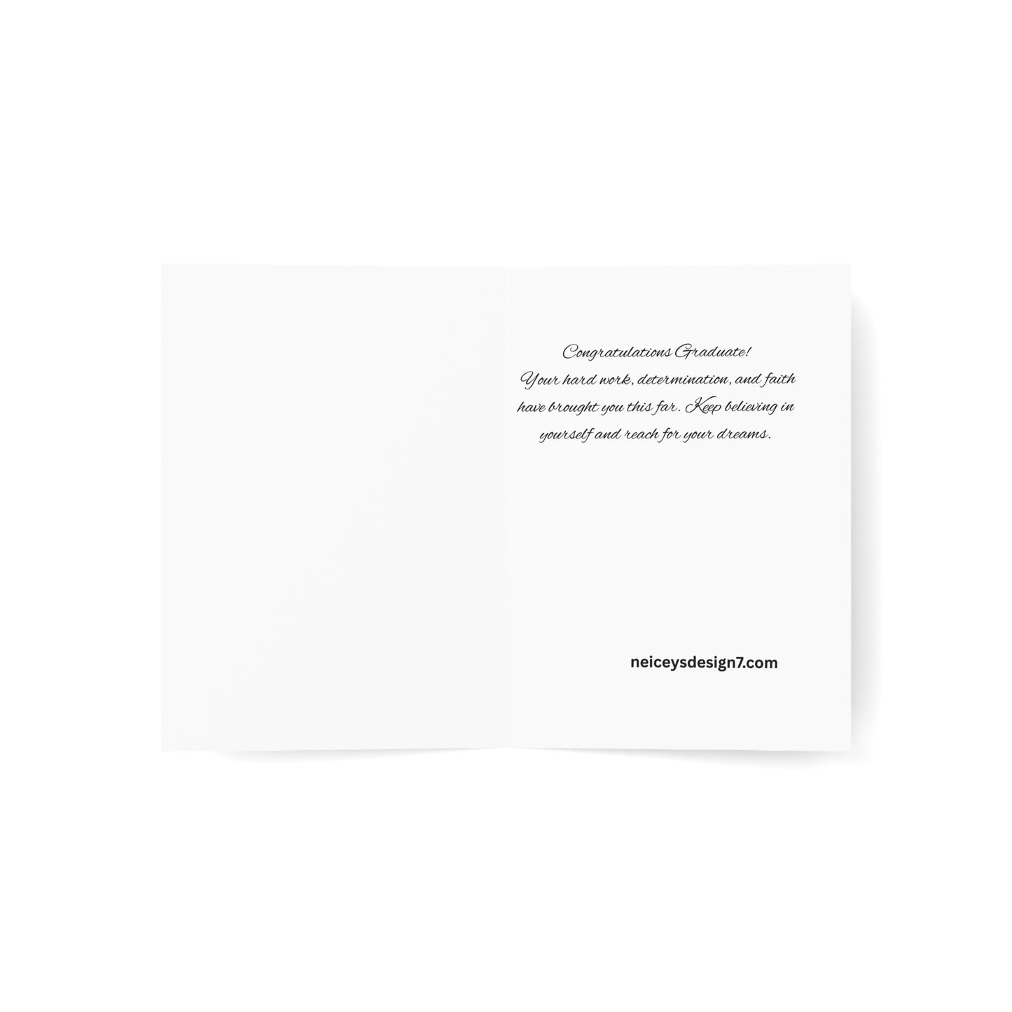 Greeting Card: Graduation Photo. Custom Congrats Graduate 2026, personalize photo and name.