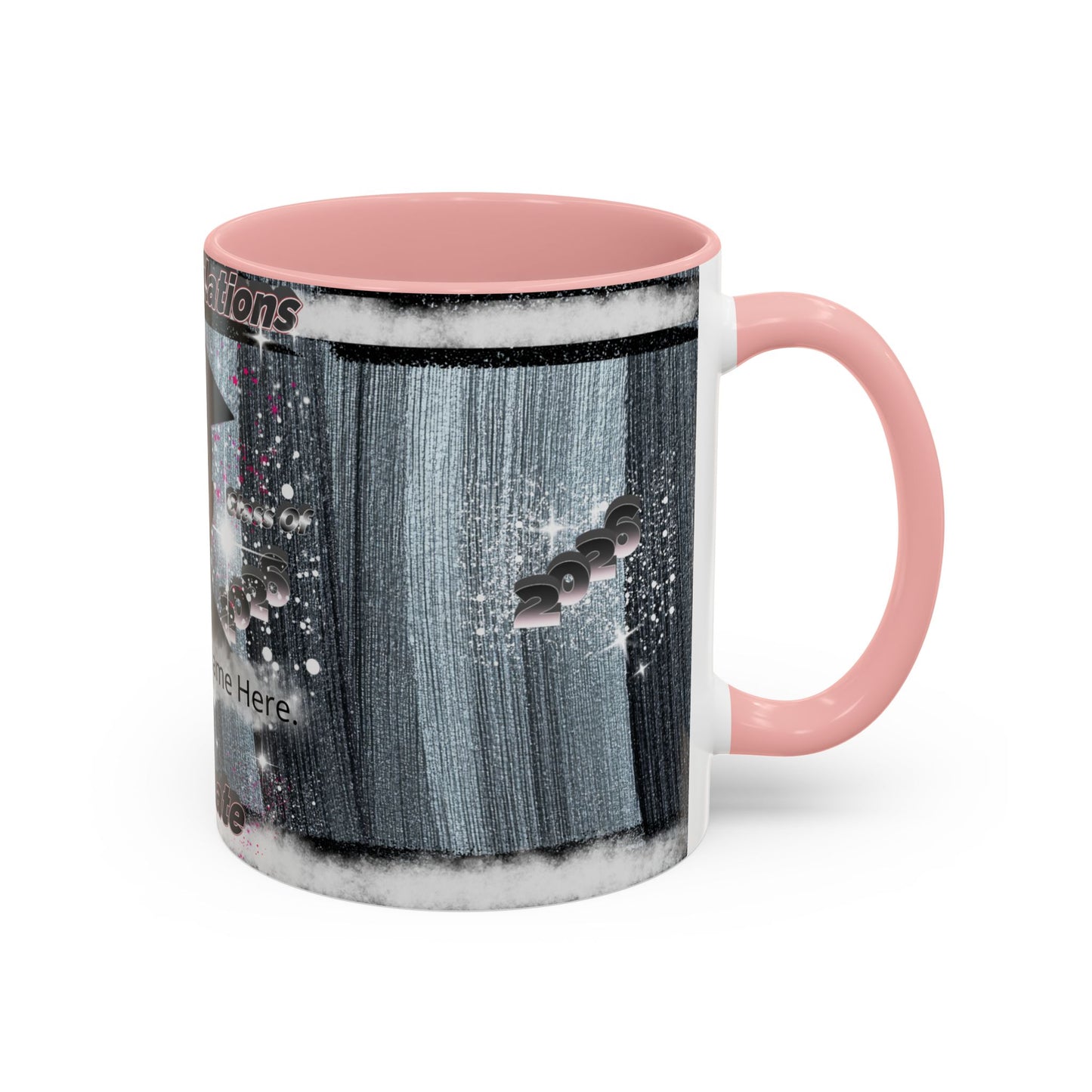Mug: Personalized Graduation Coffee Mug. Congratulations Graduate Photo Accent 11oz