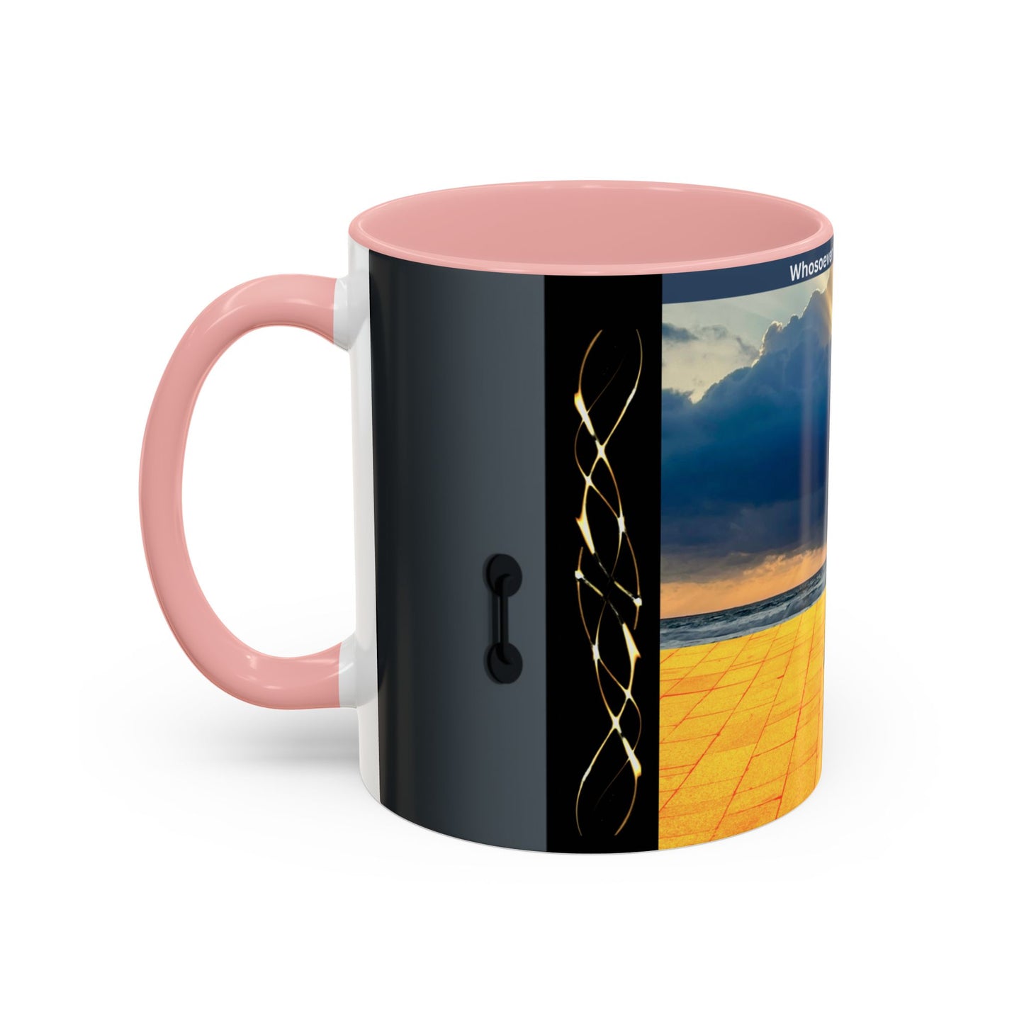 Coffee Mug — 'Whosoever Will Let Him Come' Inspirational Scenic Accent Mug (11/15 oz)