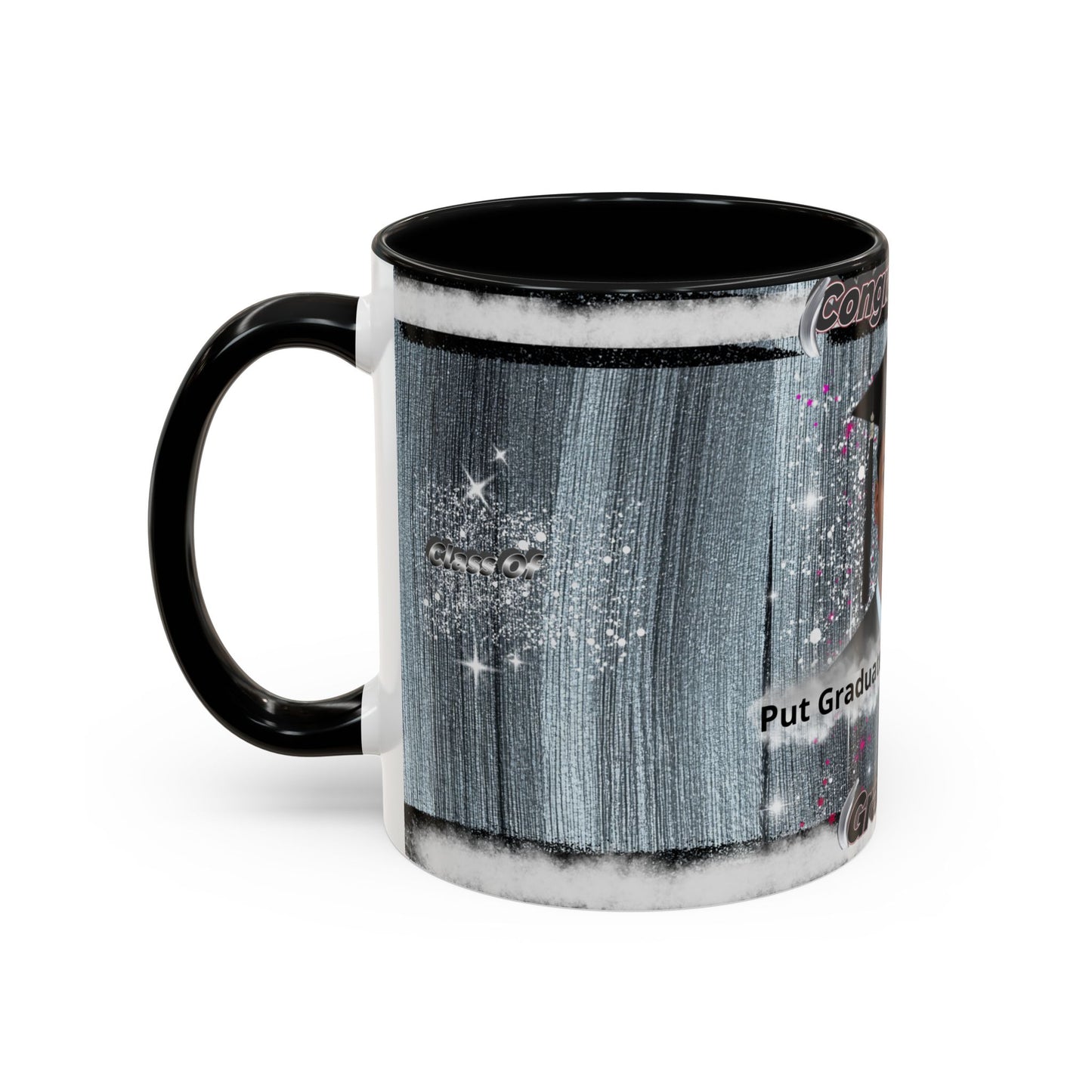 Mug: Personalized Graduation Coffee Mug. Congratulations Graduate Photo Accent 11oz