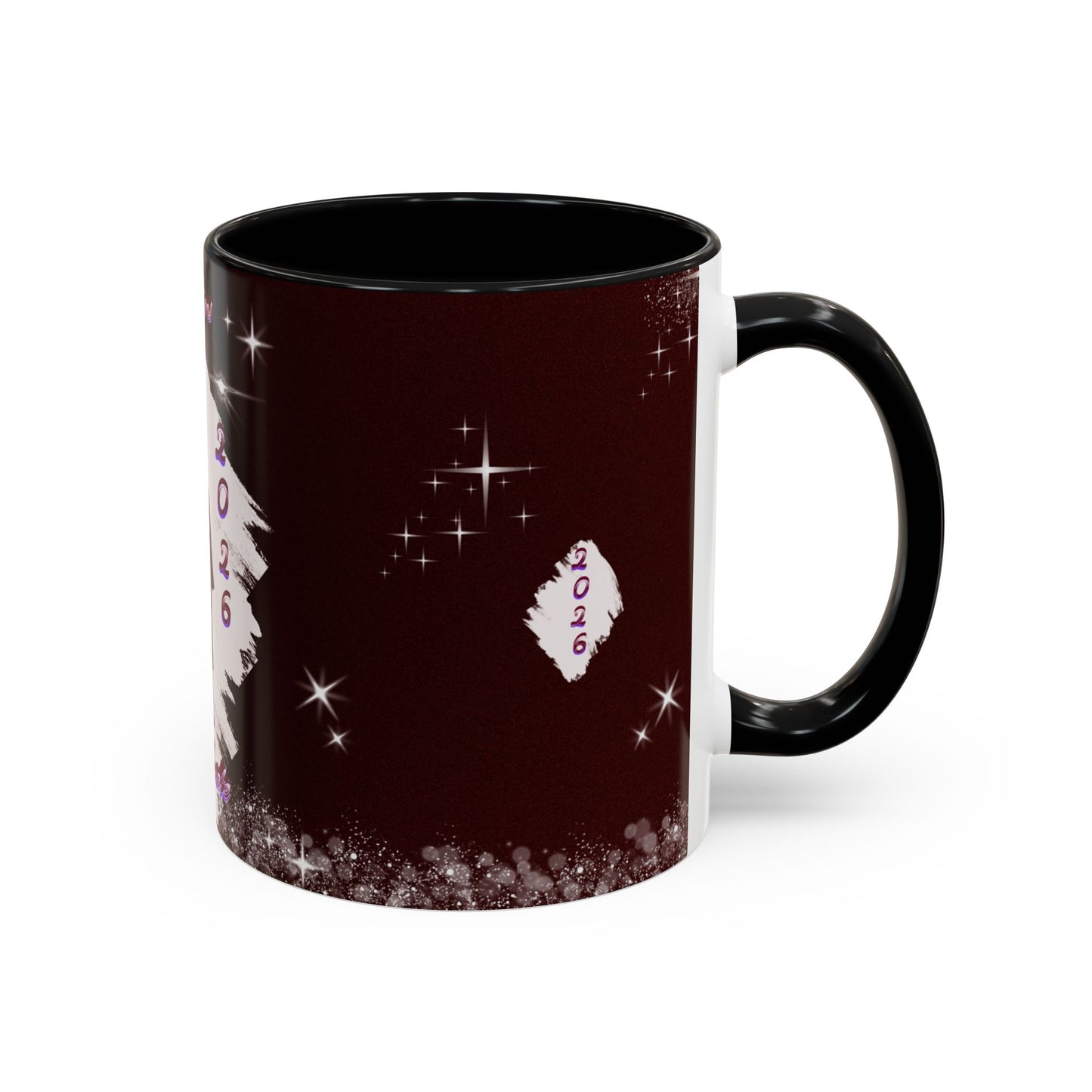 Graduation 2026 Accent Coffee Mug – Personalized Grad Cap Class of 2026 Keepsake