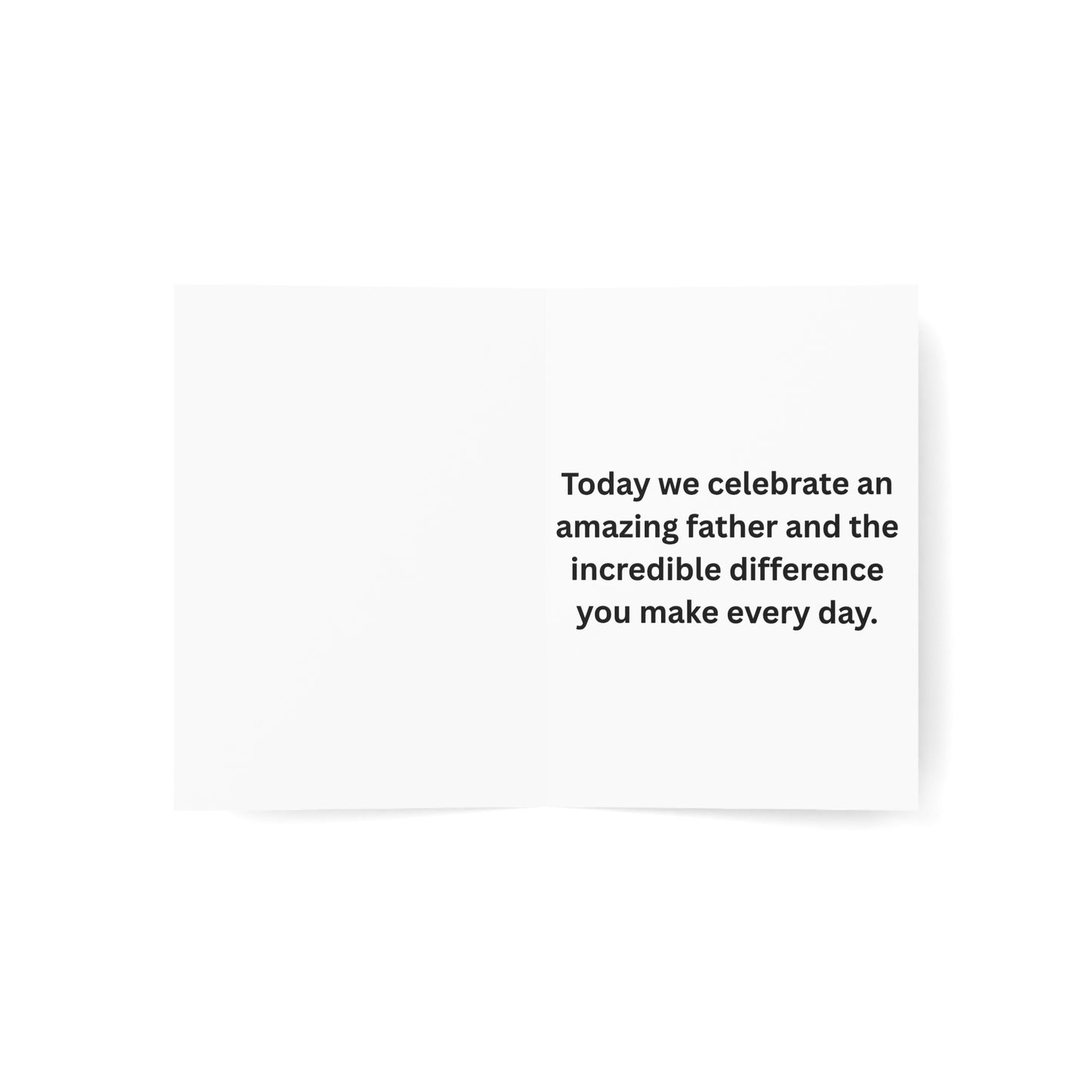 Father’s Day Construction Worker Greeting Card Customizable Put Name Here Safety Vest Design: Physical Product.