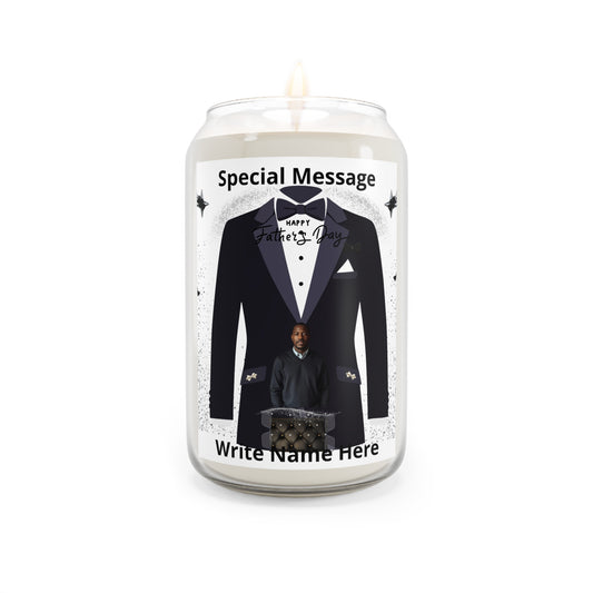 Personalized Special Message Soy Candle Custom Name & Photo Memorial Tribute Candle, 13.75 oz