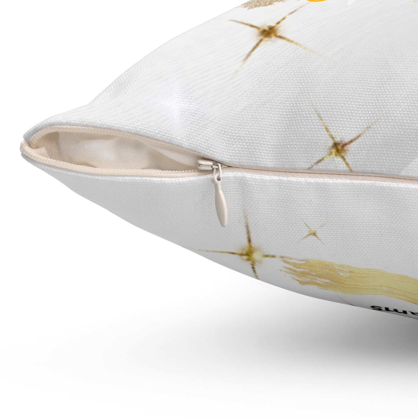 Senior 2026 Graduation Photo Pillow Personalized Gold & White Graduate Keepsake. Add name to front and back.