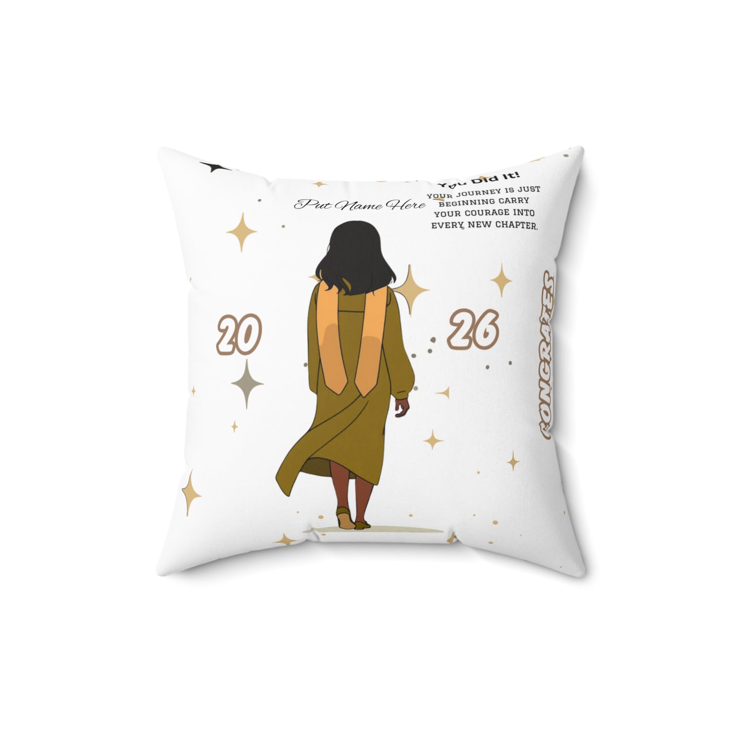 Personalized Graduation Pillow Congrats Graduate Custom Photo Cushion (2026) Put Name on front and back.