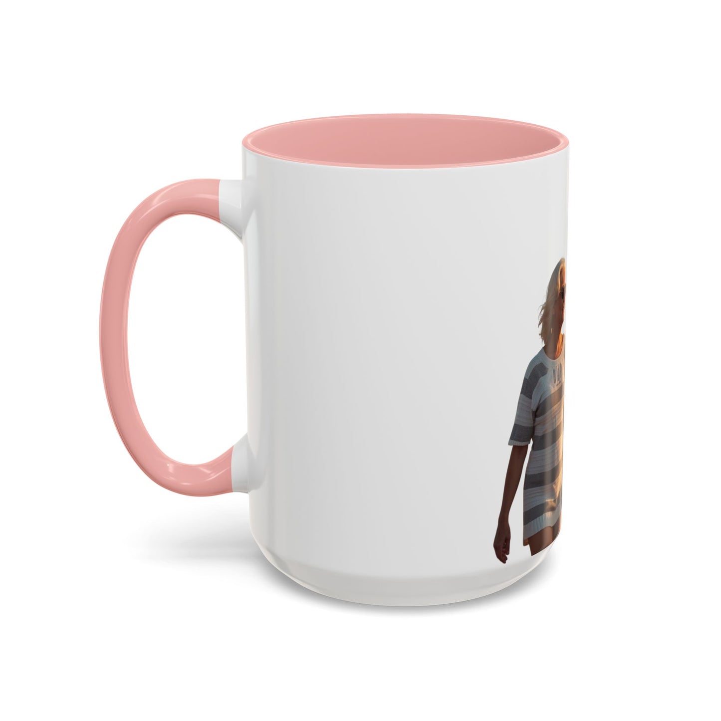 Personalized Photo Accent Coffee Mug Custom Name or Message