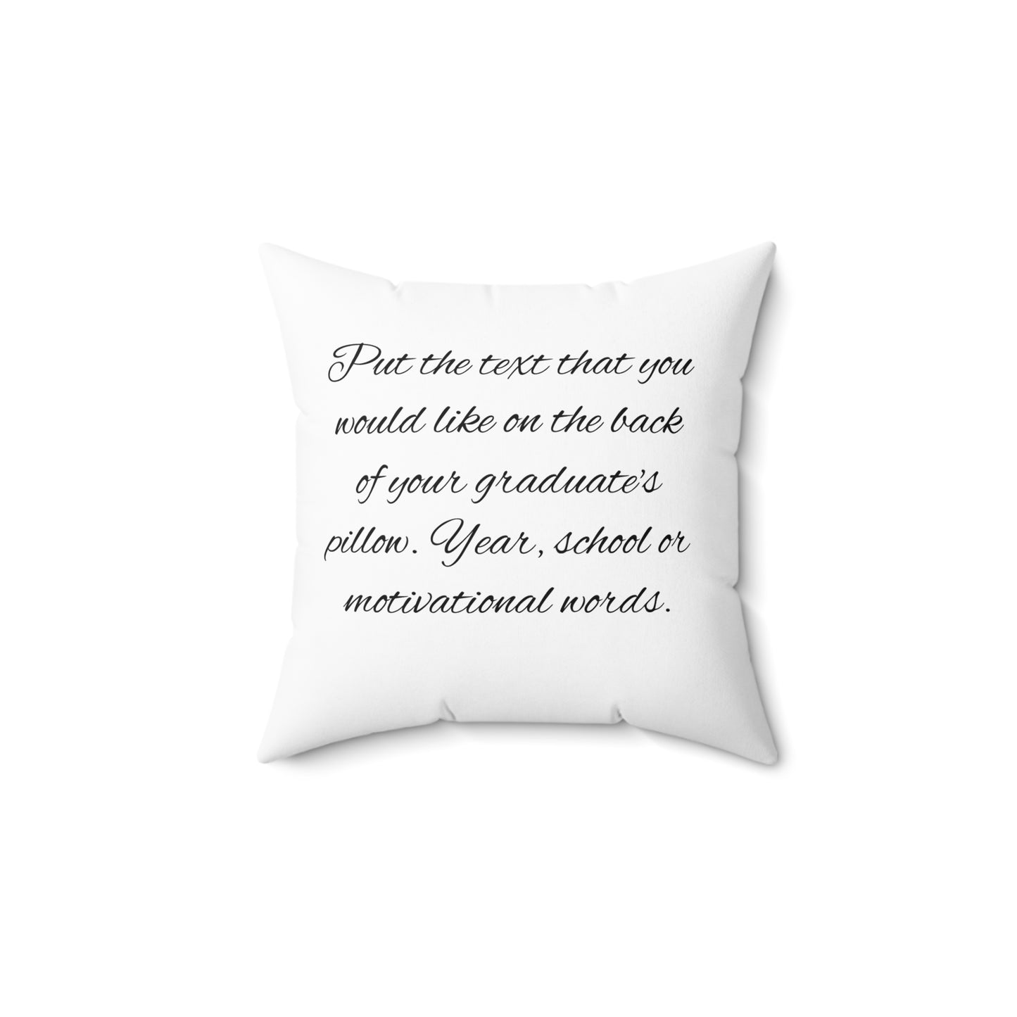 Graduation Photo Pillow Personalized Grad Throw Pillow with Cap & Name