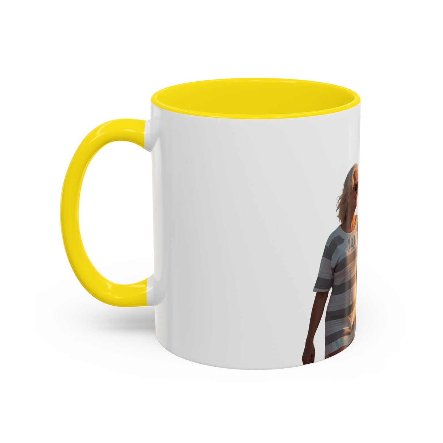 Personalized Photo Accent Coffee Mug Custom Name or Message