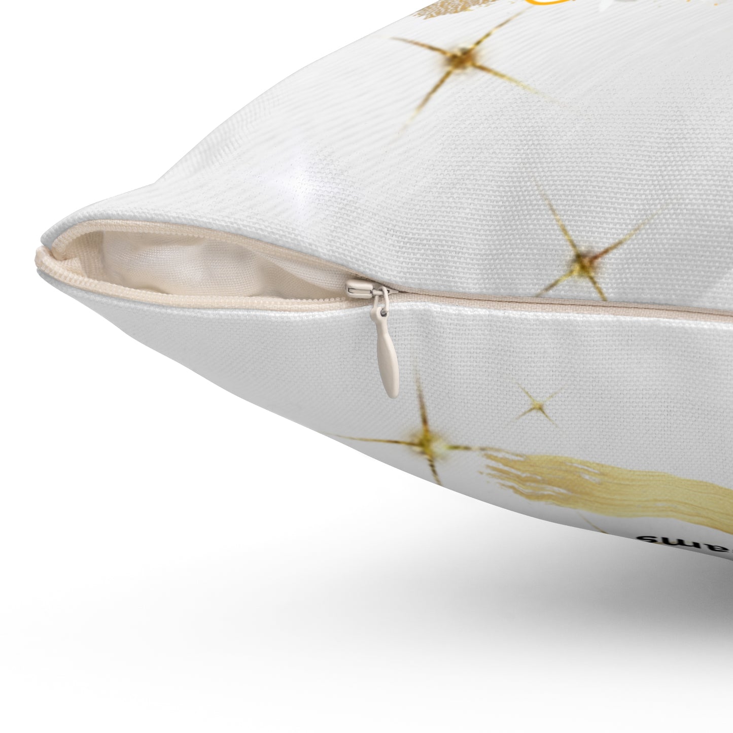 Senior 2026 Graduation Photo Pillow Personalized Gold & White Graduate Keepsake. Add name to front and back.