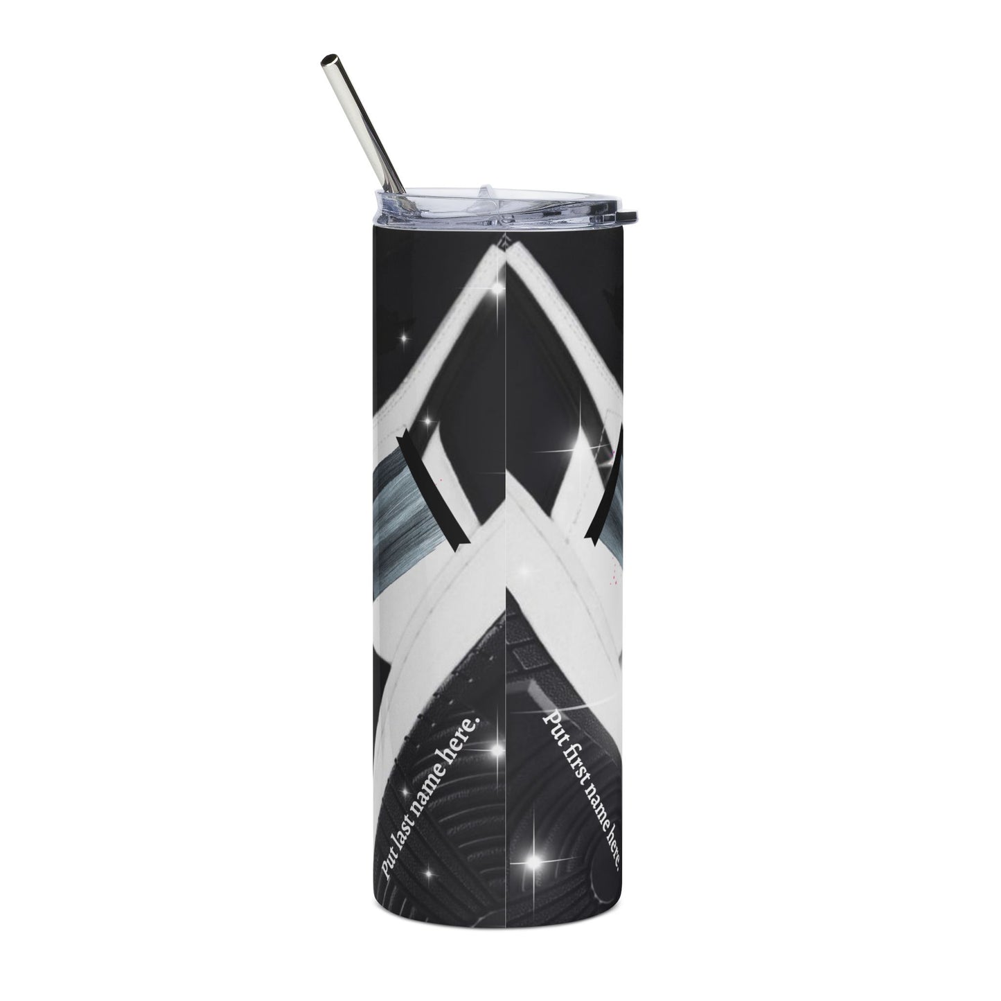 20oz Stainless Steel Tumbler — Personalized Graduate Portrait with Cap & Gown Design