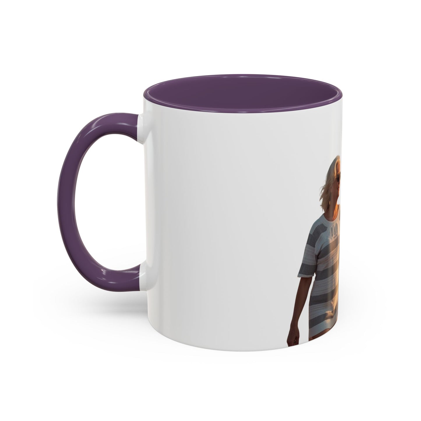 Personalized Photo Accent Coffee Mug Custom Name or Message
