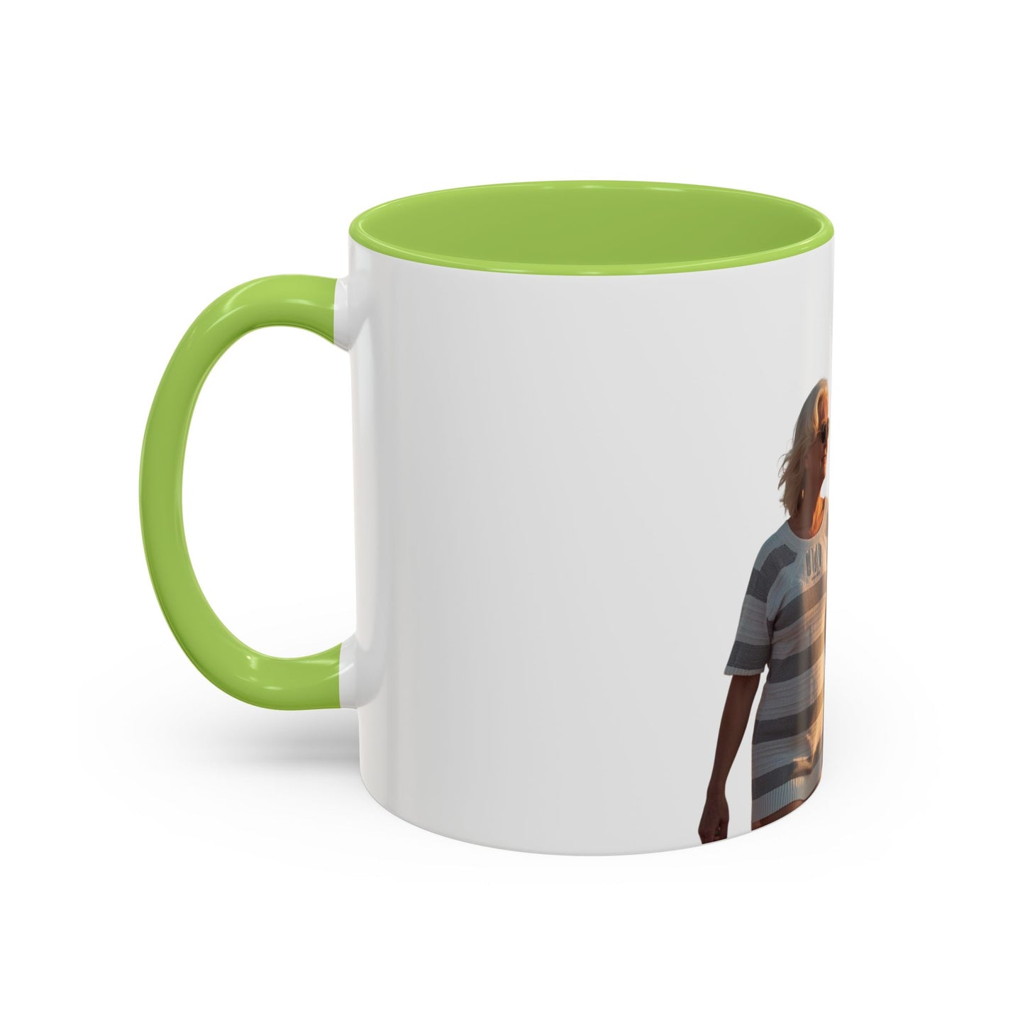 Personalized Photo Accent Coffee Mug Custom Name or Message