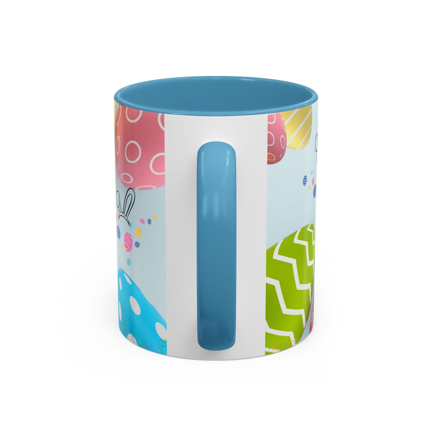 Personalized Easter Coffee Mug — Happy Easter Accent Mug with Name