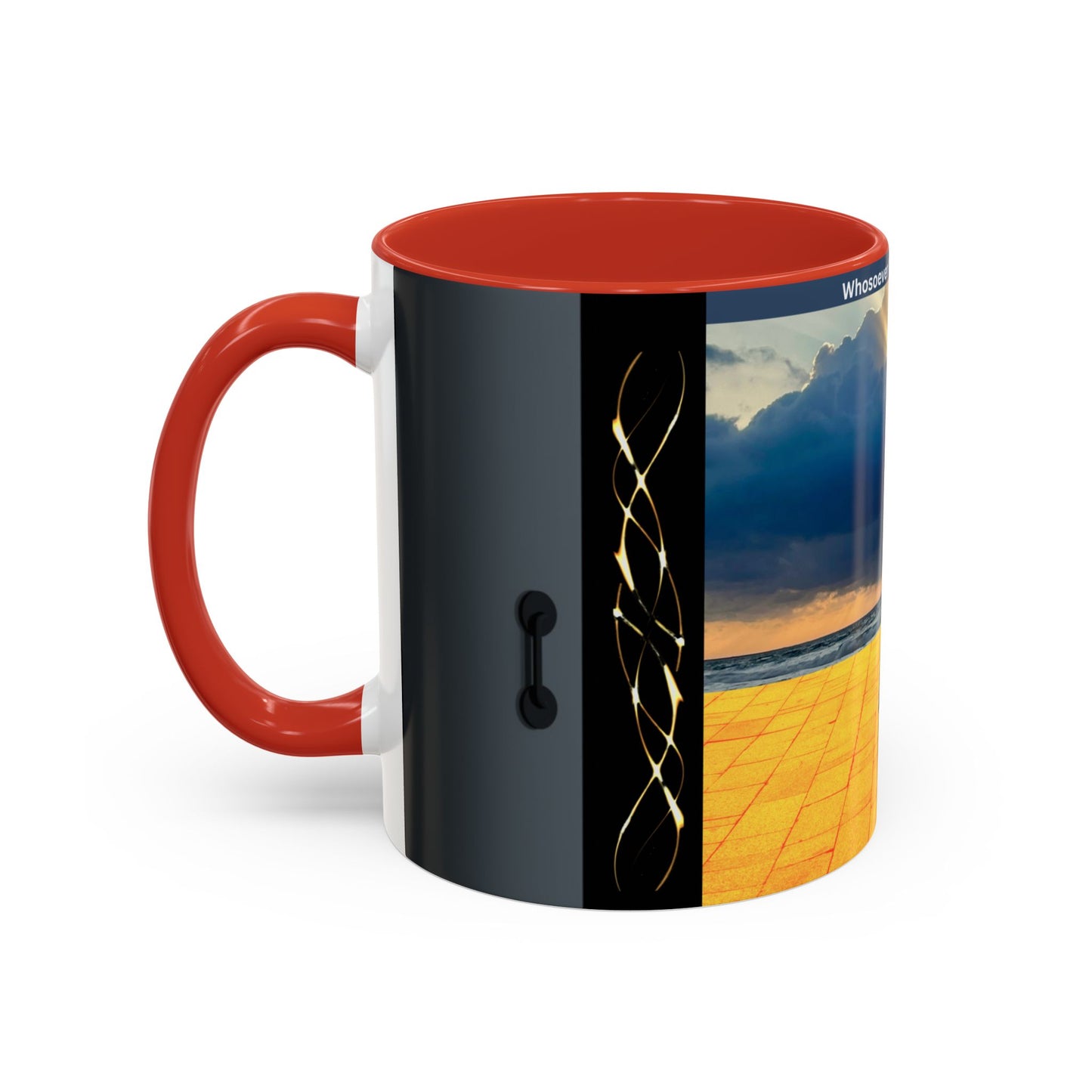 Coffee Mug — 'Whosoever Will Let Him Come' Inspirational Scenic Accent Mug (11/15 oz)