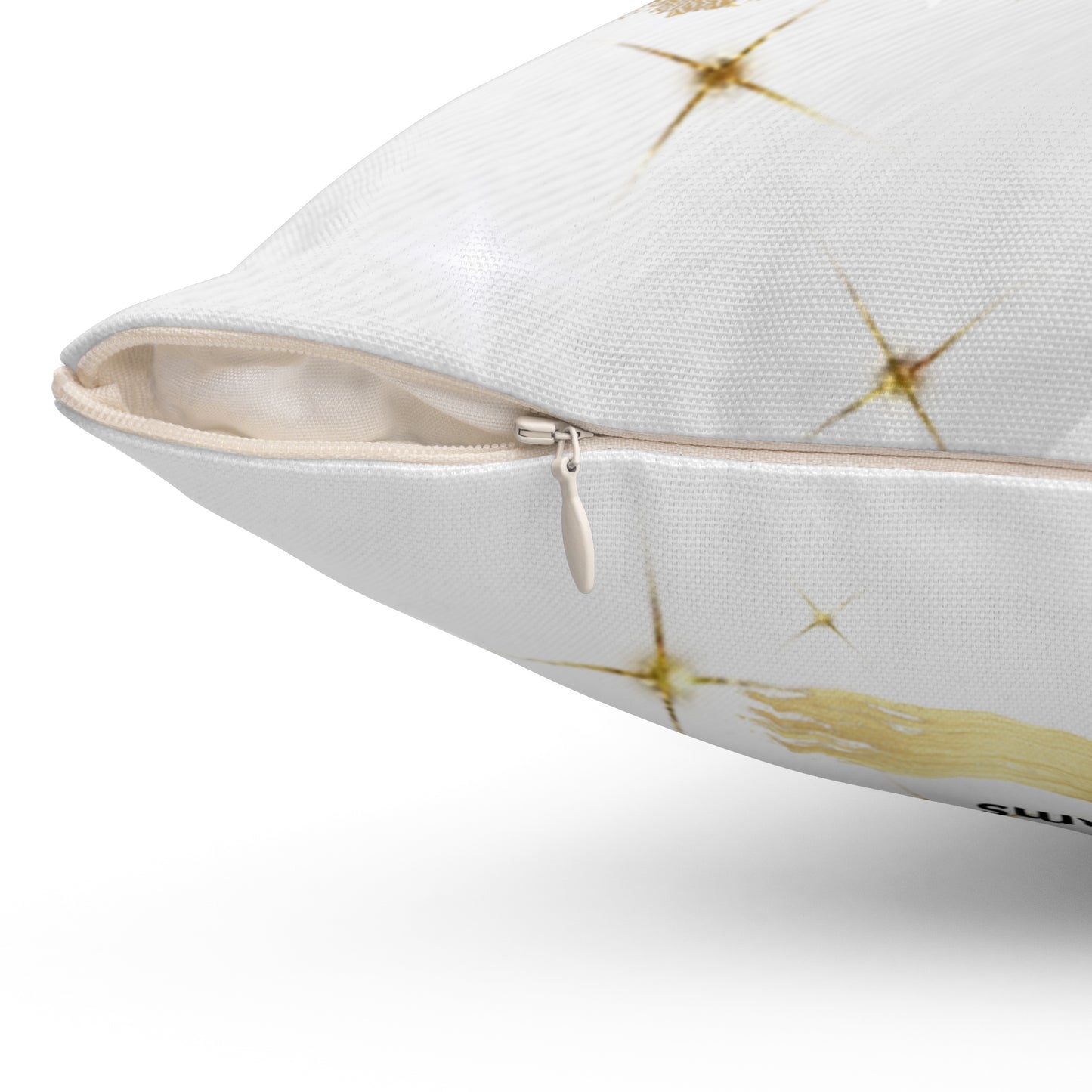 Senior 2026 Graduation Photo Pillow Personalized Gold & White Graduate Keepsake. Add name to front and back.