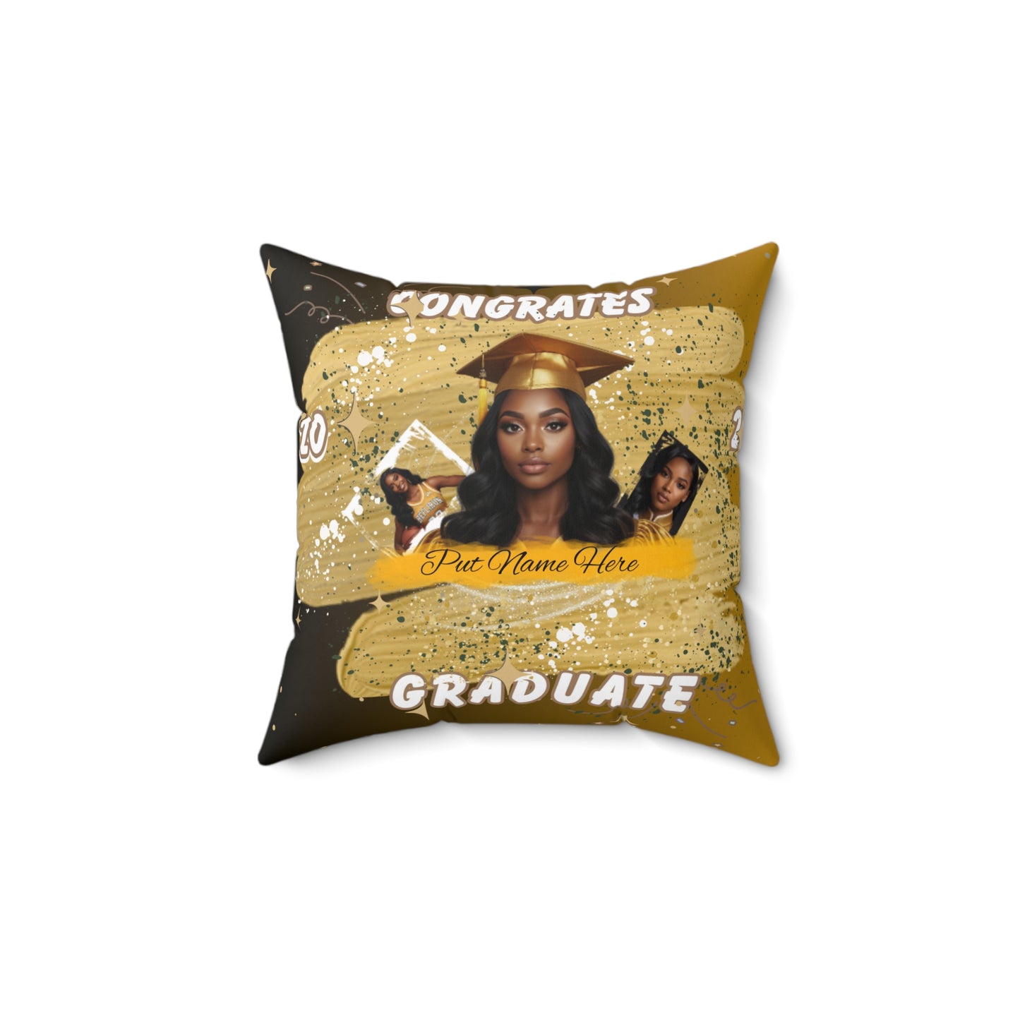 Personalized Graduation Pillow Congrats Graduate Custom Photo Cushion (2026) Put Name on front and back.