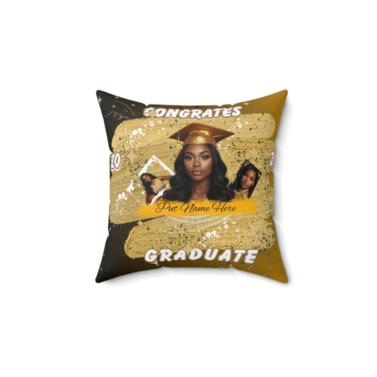 Personalized Graduation Pillow Congrats Graduate Custom Photo Cushion (2026) Put Name on front and back.
