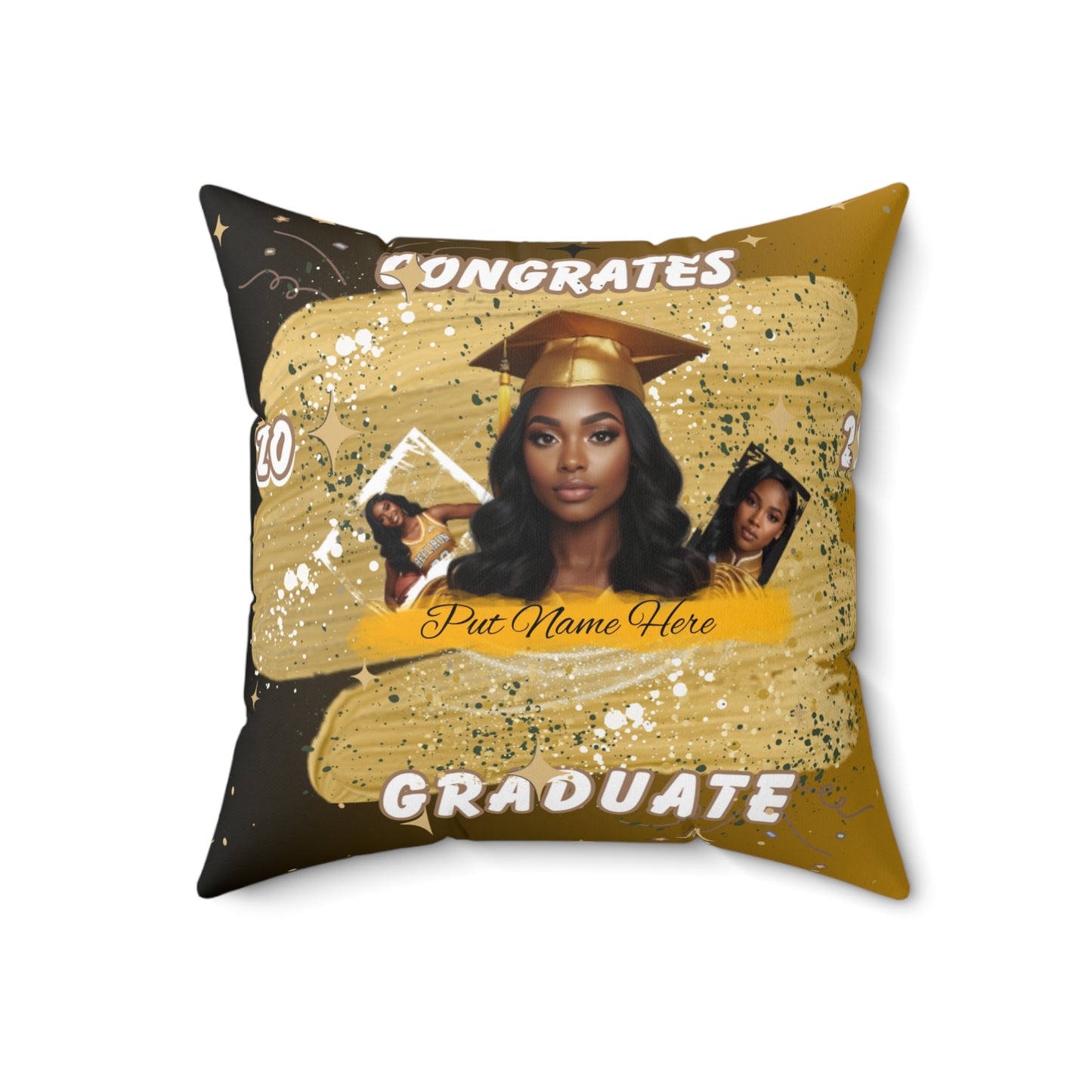 Personalized Graduation Pillow Congrats Graduate Custom Photo Cushion (2026) Put Name on front and back.