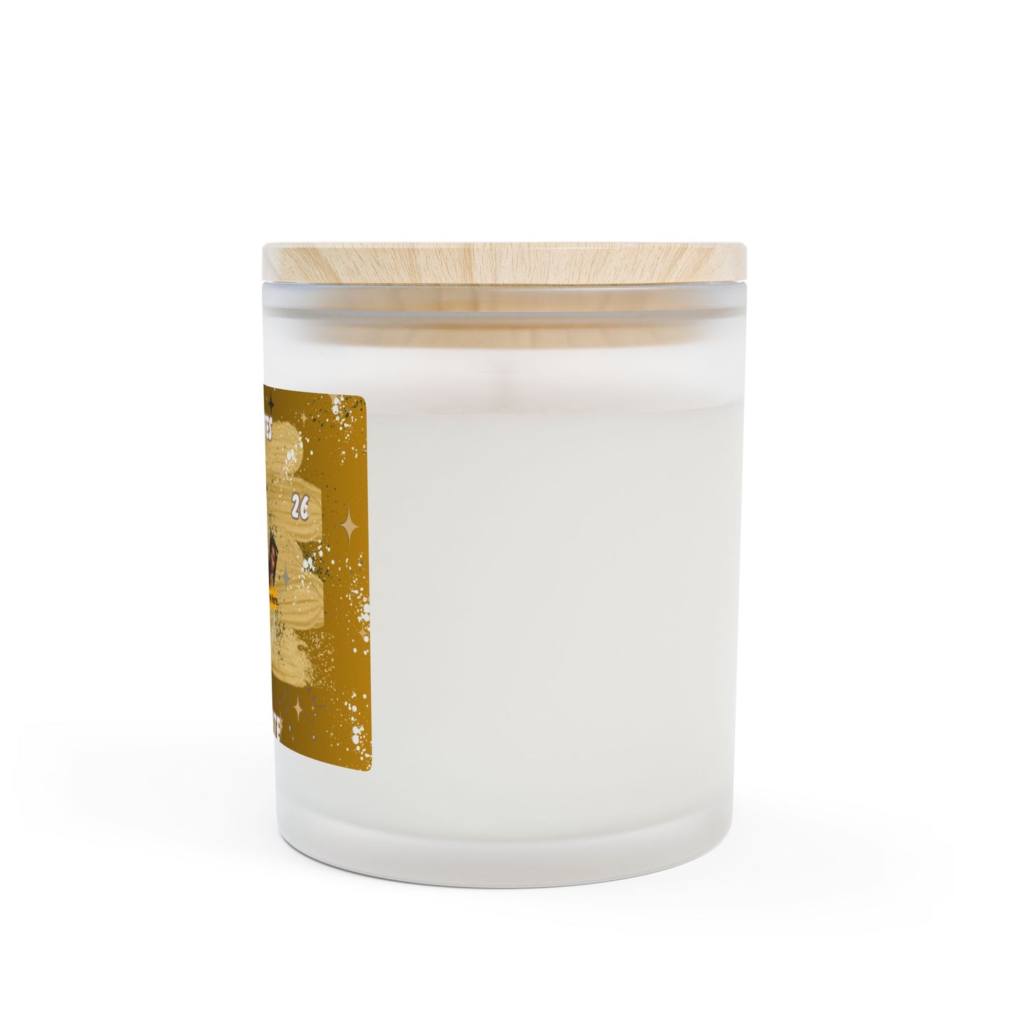 Candle 1: Graduation Photo Candle Congrats Graduate 2026 Frosted Glass Candle. Gold