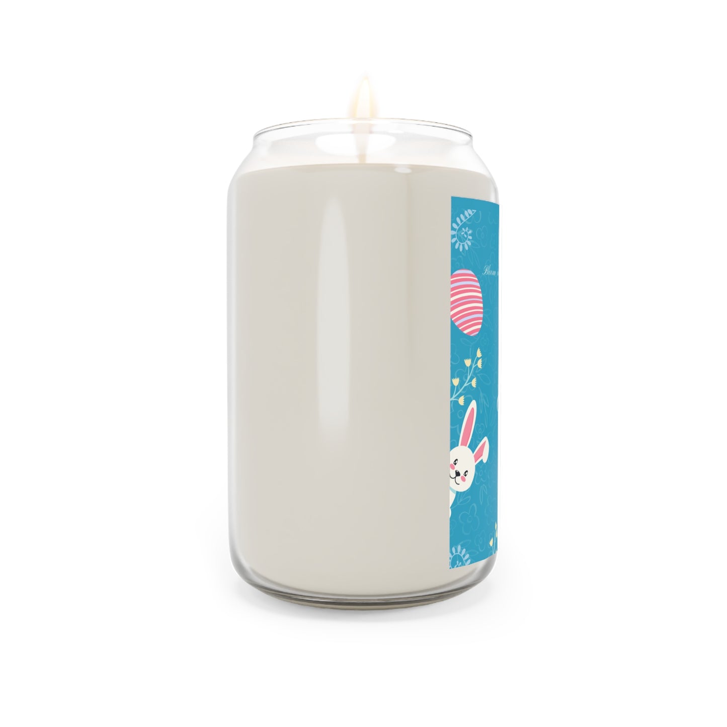 Easter Bunny Personalized Soy Candle — 13.75 oz Scented Jar (Custom Name)