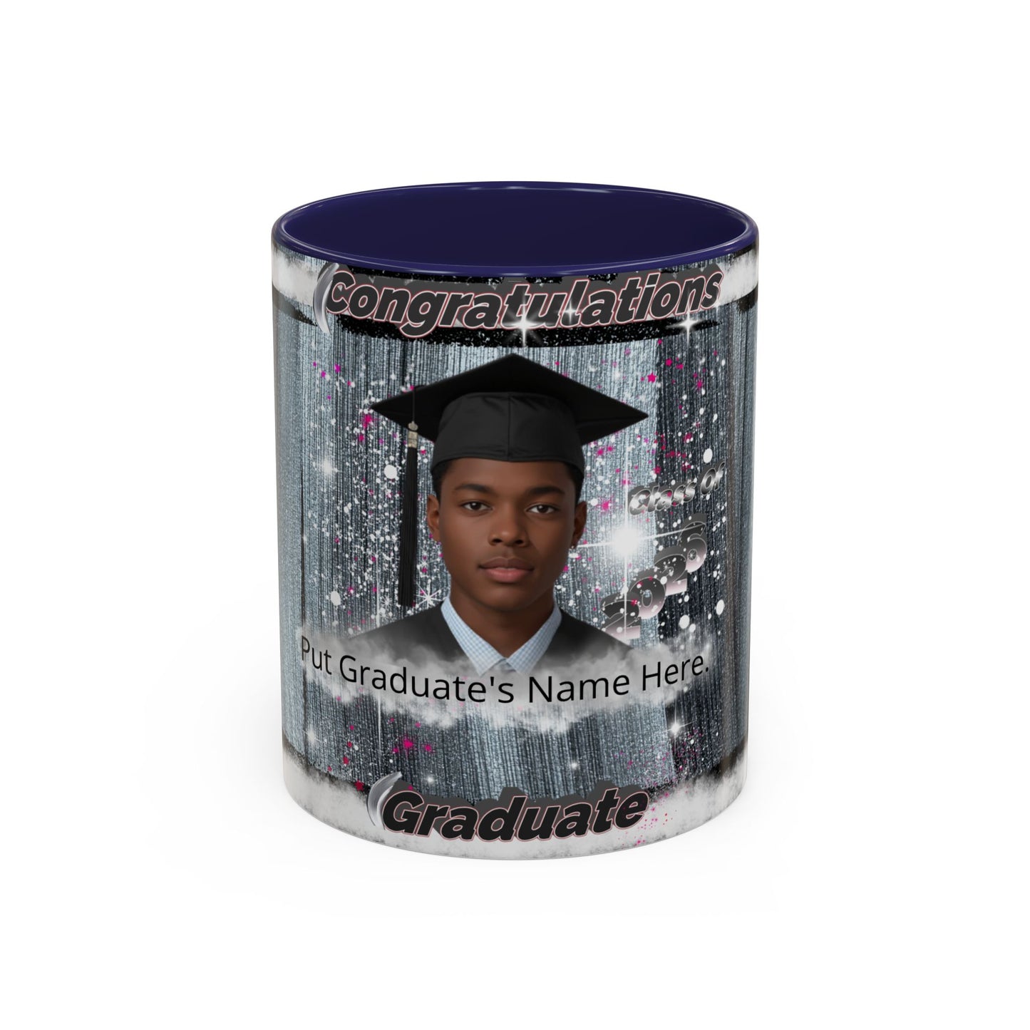 Mug: Personalized Graduation Coffee Mug. Congratulations Graduate Photo Accent 11oz