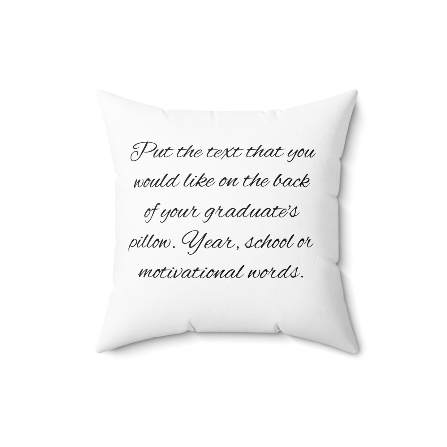 Graduation Photo Pillow Personalized Grad Throw Pillow with Cap & Name