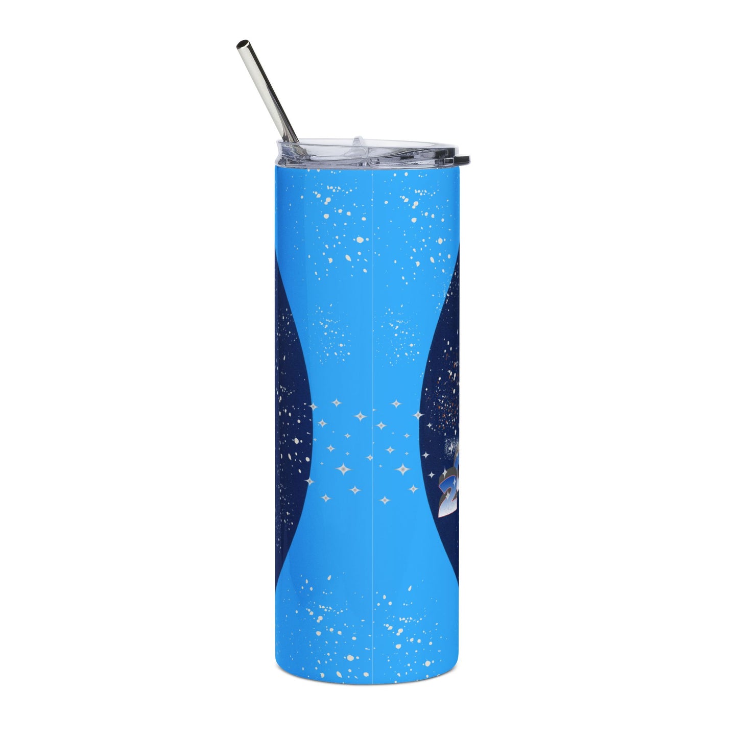 Tumblers: Personalized Graduation Stainless Steel Tumbler Custom Photo 20oz.  Blue