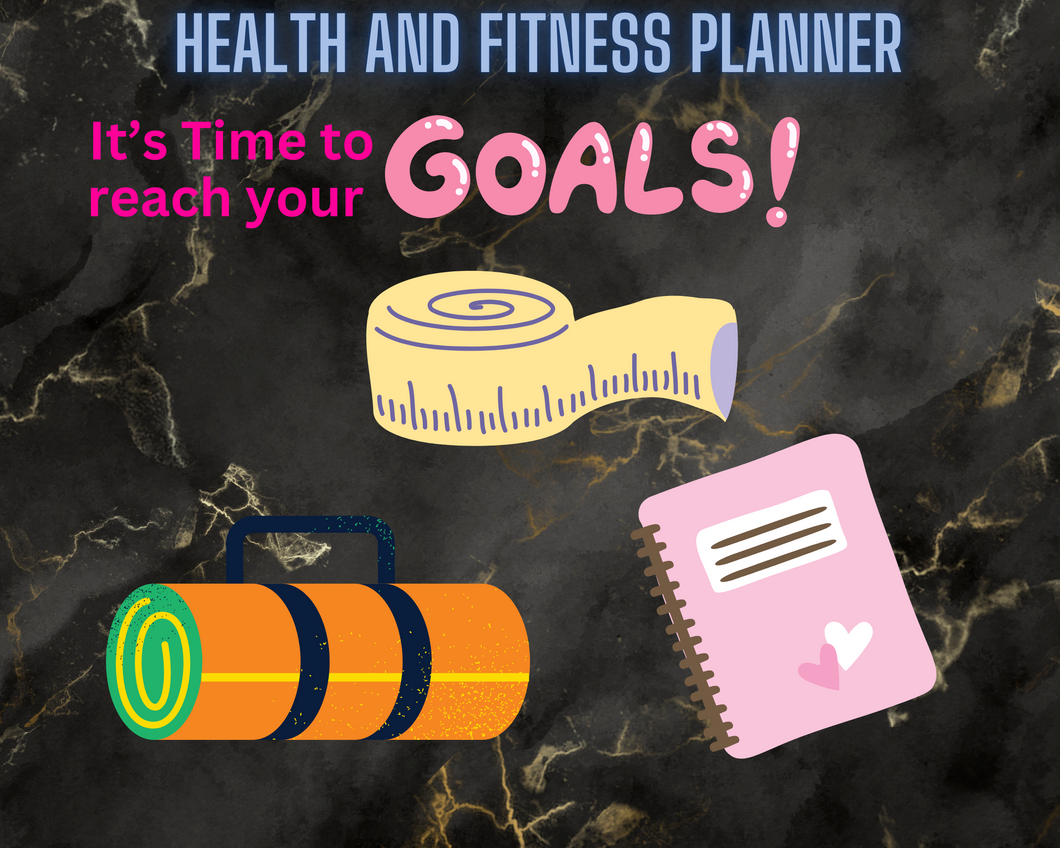 Health and Fitness Planner. A Journal to help guide you through your fitness Journey.