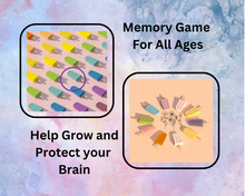 Load image into Gallery viewer, Memory Card Game Set 2. Help Grow and protect your Brain! Different Random pictures.
