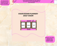 Load image into Gallery viewer, Vision Board Planner. This is an amazing way to visualize all of your manifestations.
