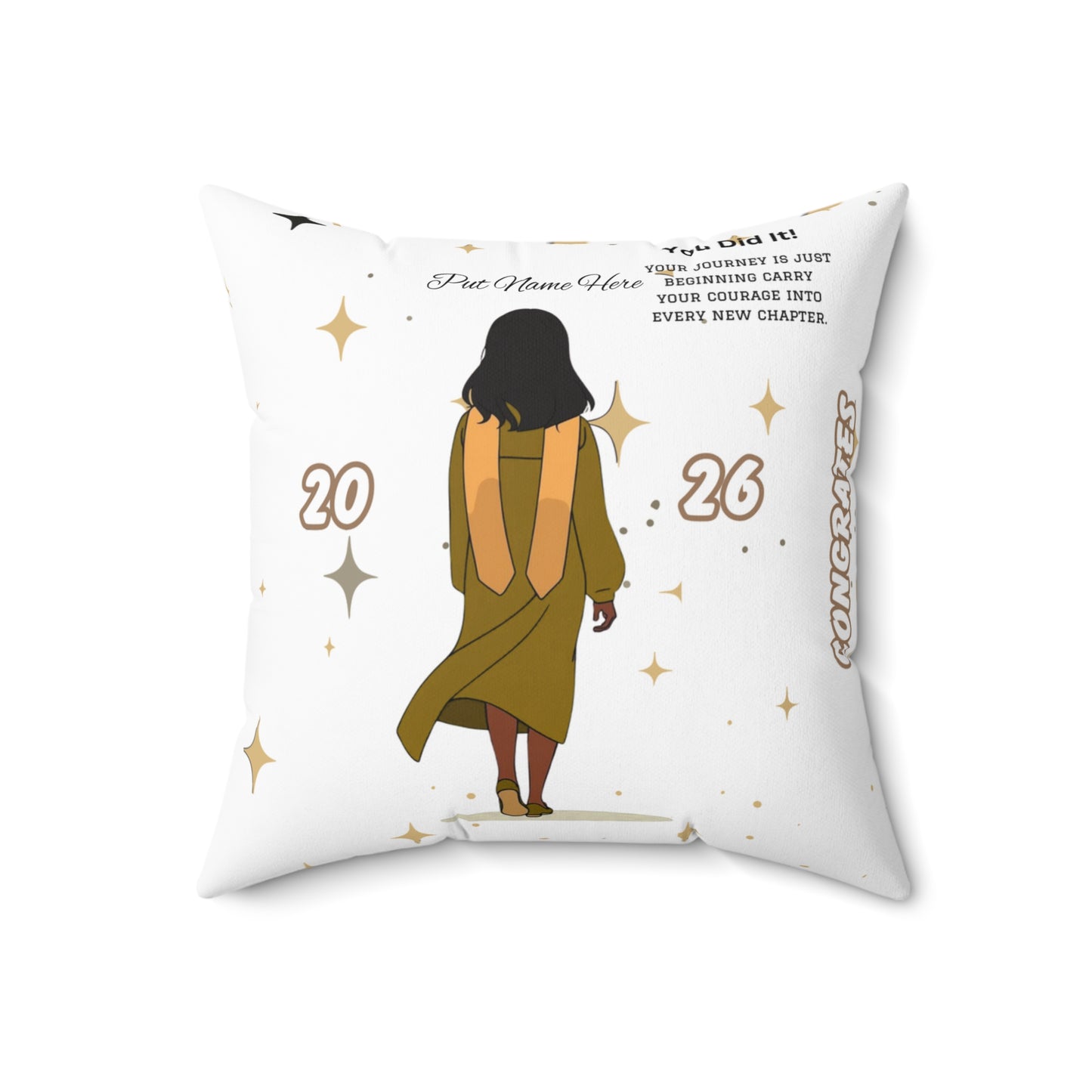 Personalized Graduation Pillow Congrats Graduate Custom Photo Cushion (2026) Put Name on front and back.