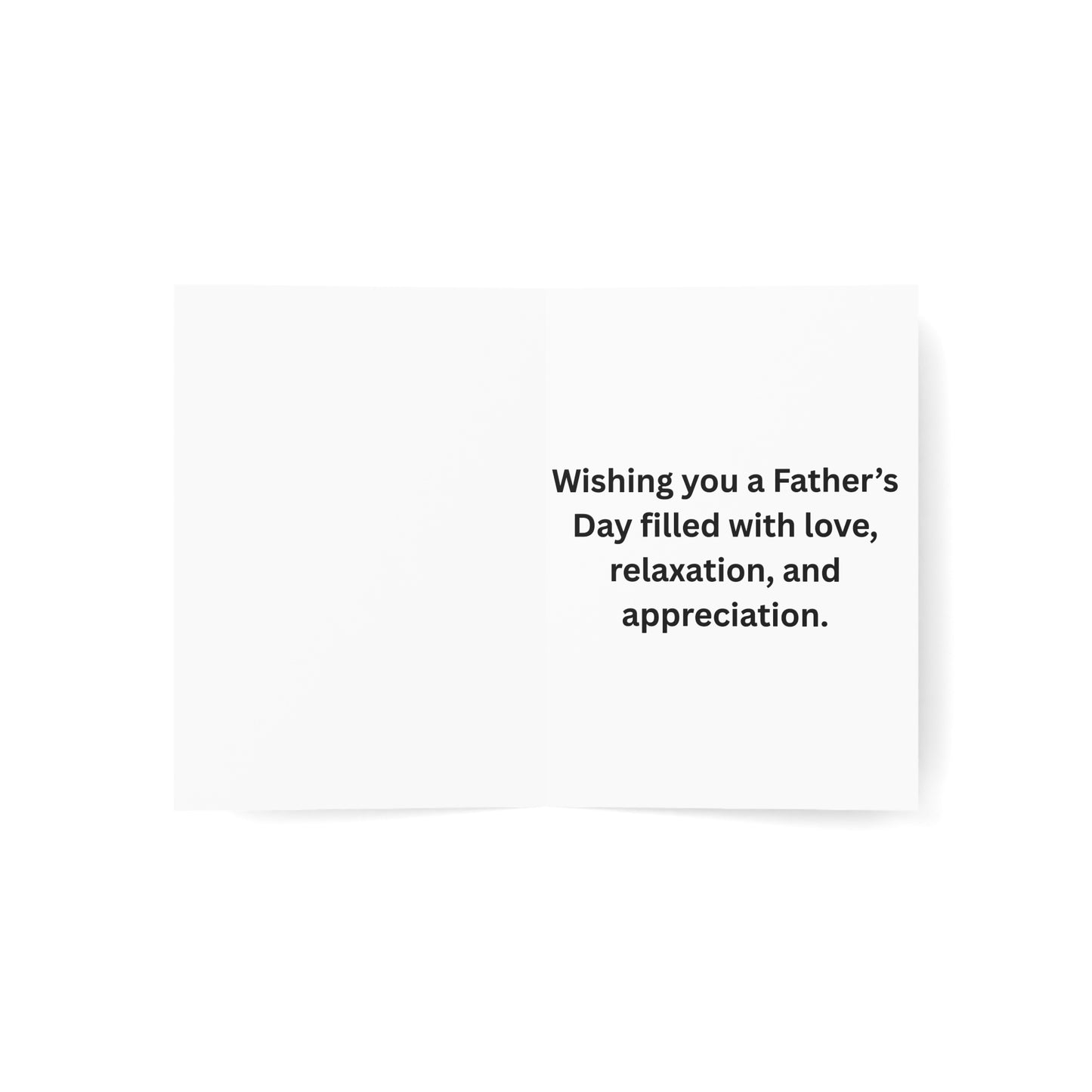 Personalized Father’s Day Greeting Card Custom Photo & Name: Physical Product