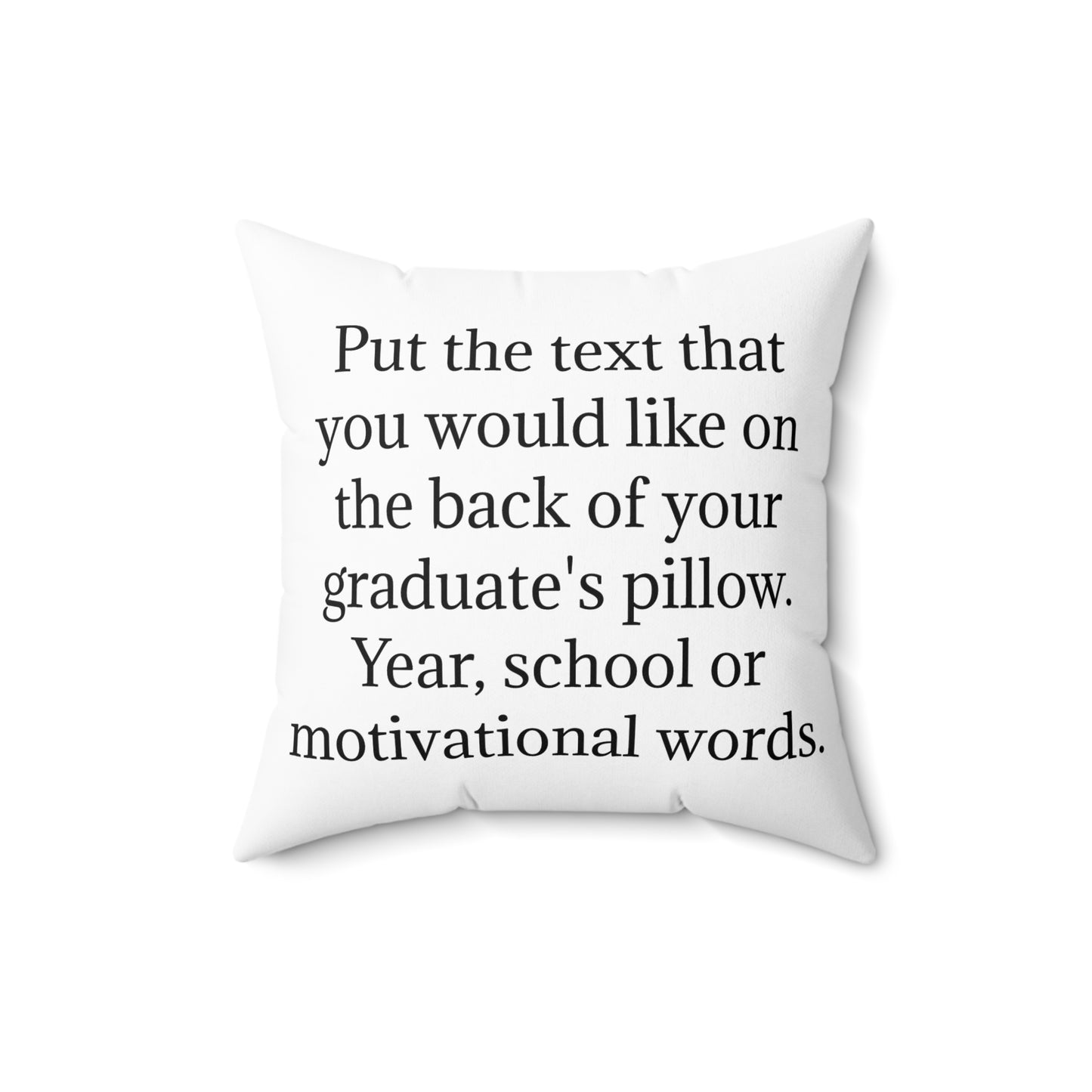 Graduation Keepsake Pillow Personalized Grad Name & Message
