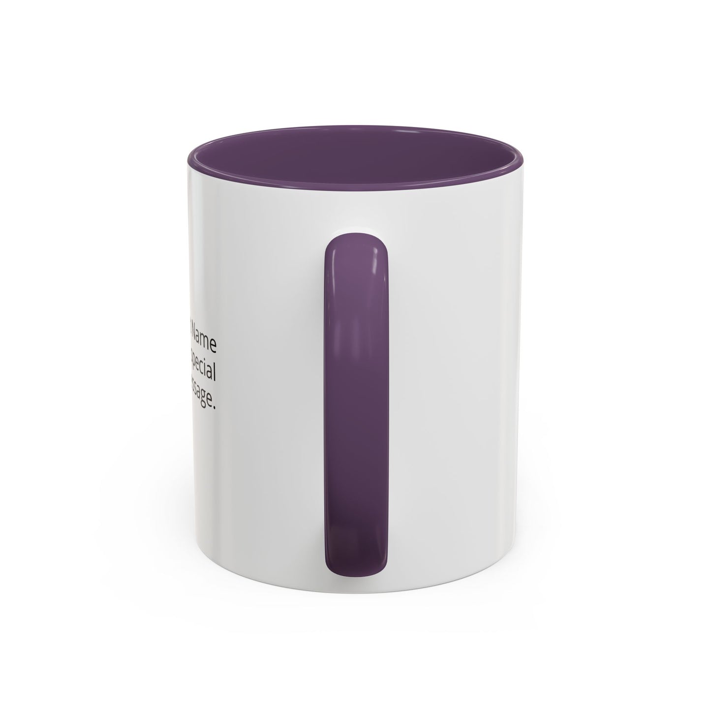 Personalized Photo Accent Coffee Mug Custom Name or Message