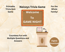 Load image into Gallery viewer, Bible: Go ahead and get your study on, while having fun by playing this amazing Bible trivia quiz game. Come and Level up, It&#39;s Game Time!
